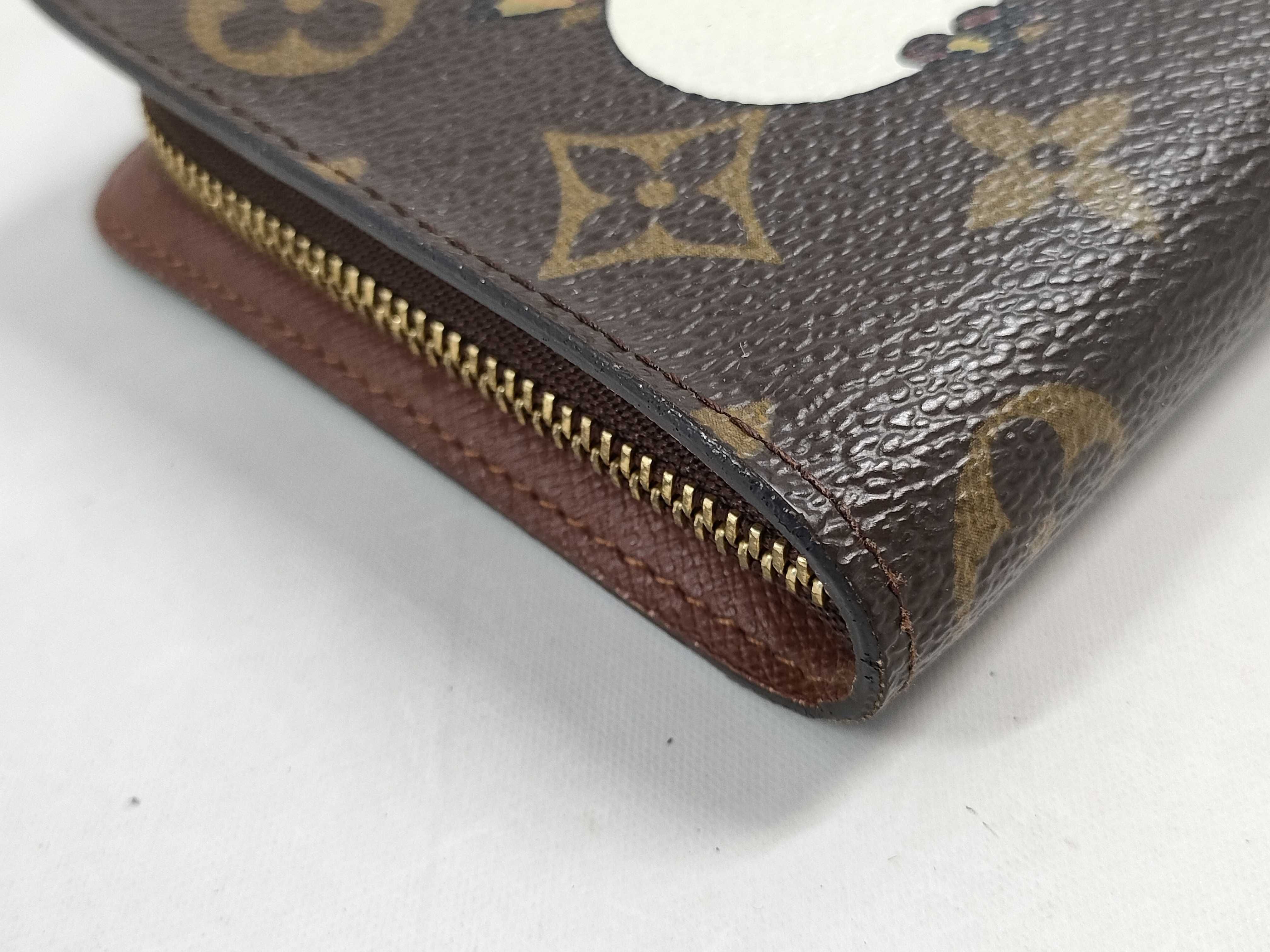 【水曜終了】(10229_0319)LOUIS VUITTON モノグラム パンダ/ポルトモネジップ/村上コラボ 財布