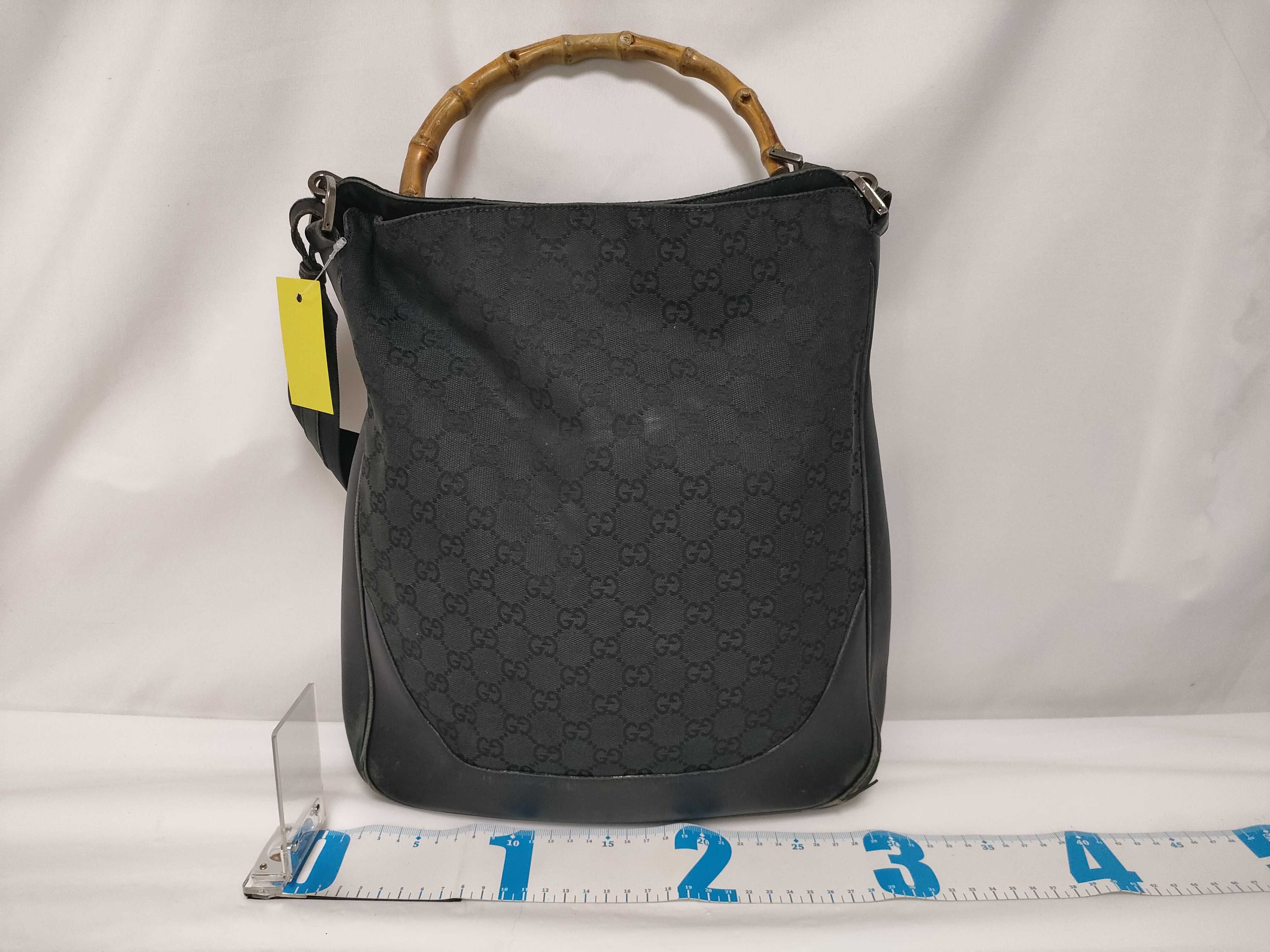 【水曜終了】(10230_0025)GUCCI GGキャンバス バンブー 2WAY 001 4058 ハンドバッグ
