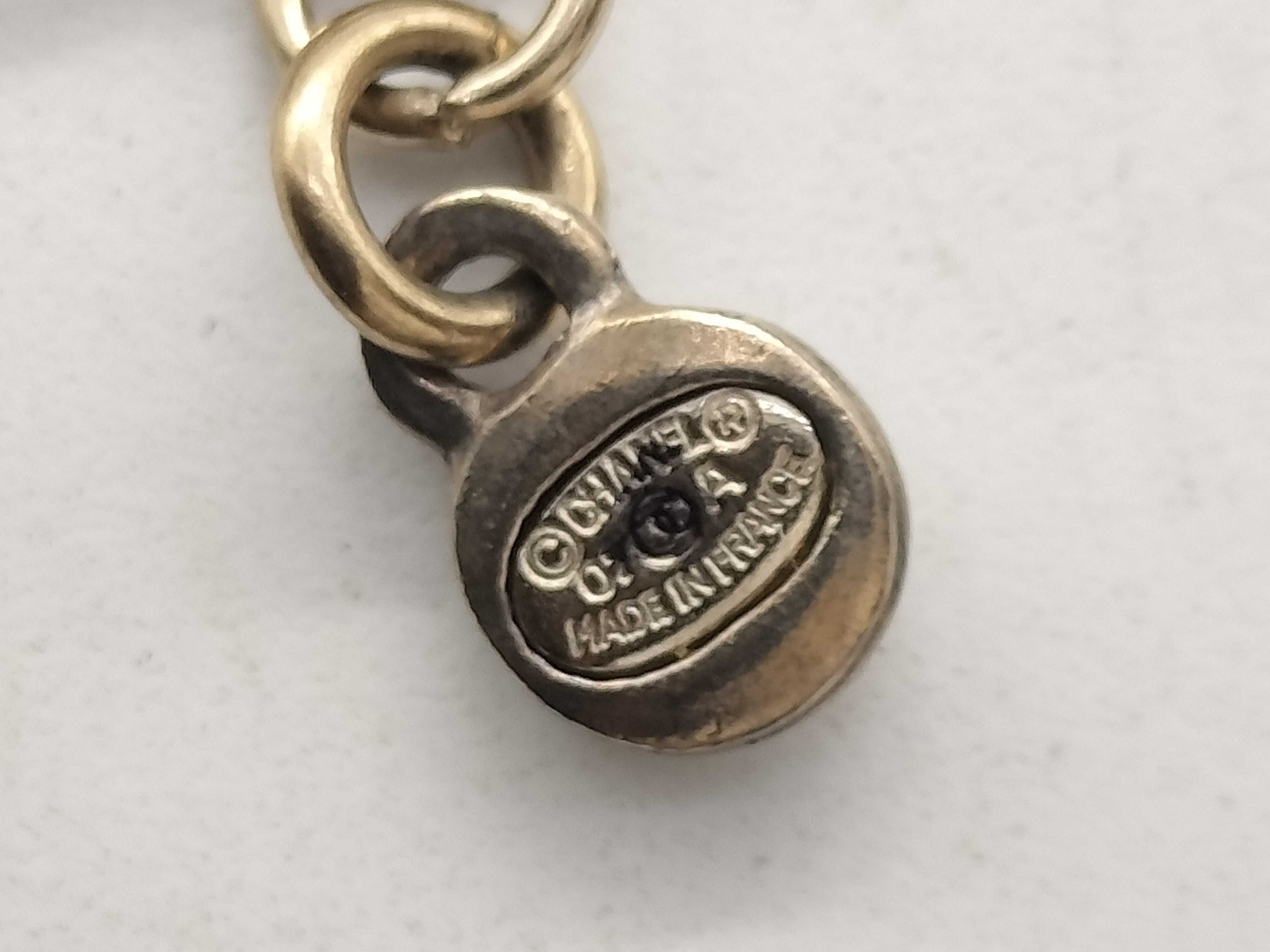 【水曜終了】(10228_0047)CHANEL ココ 07A パープル×ブラック ストーン ネックレス ネックレス