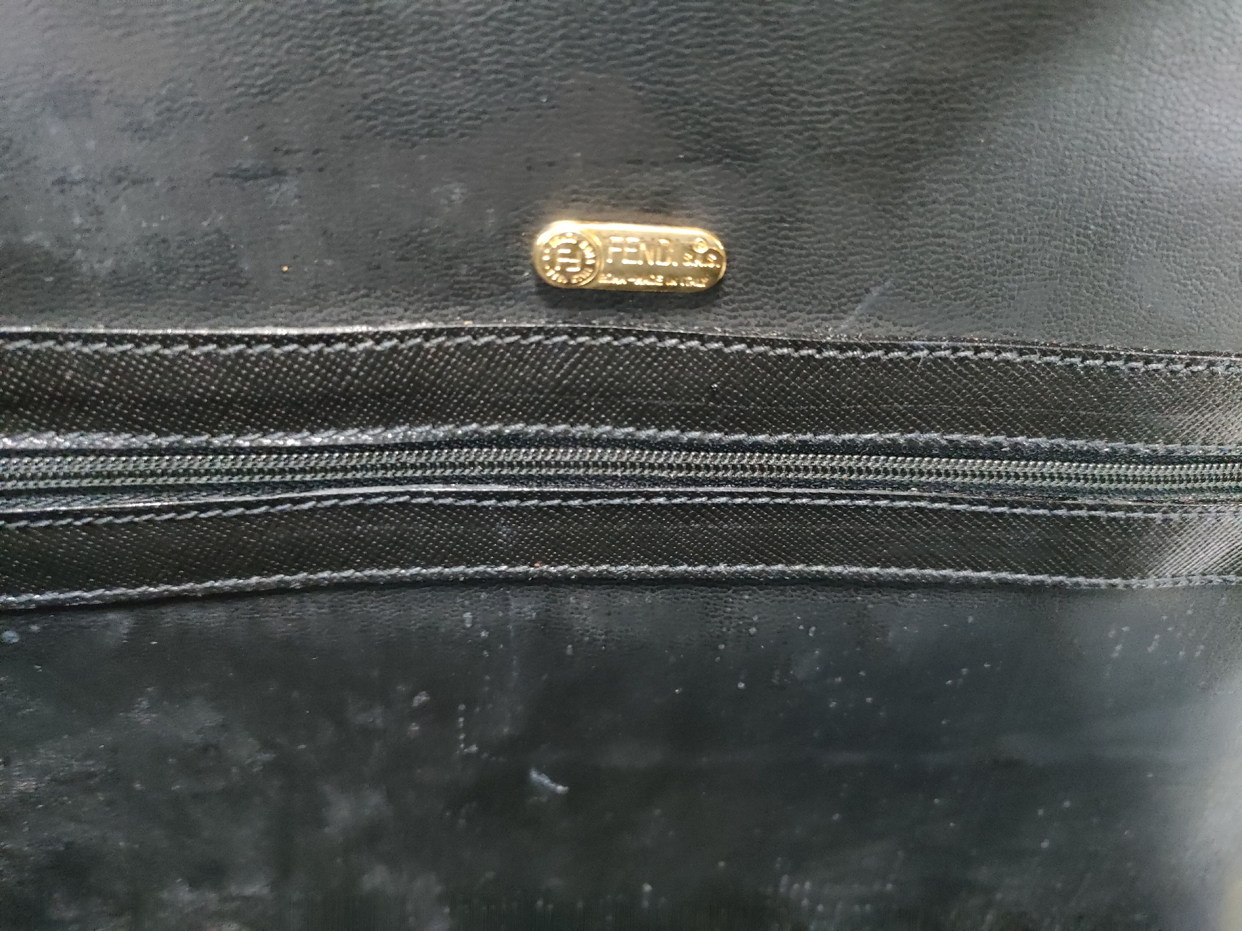 【水曜終了】(10219_0374)FENDI クラッチバッグ 黒 クラッチバッグ