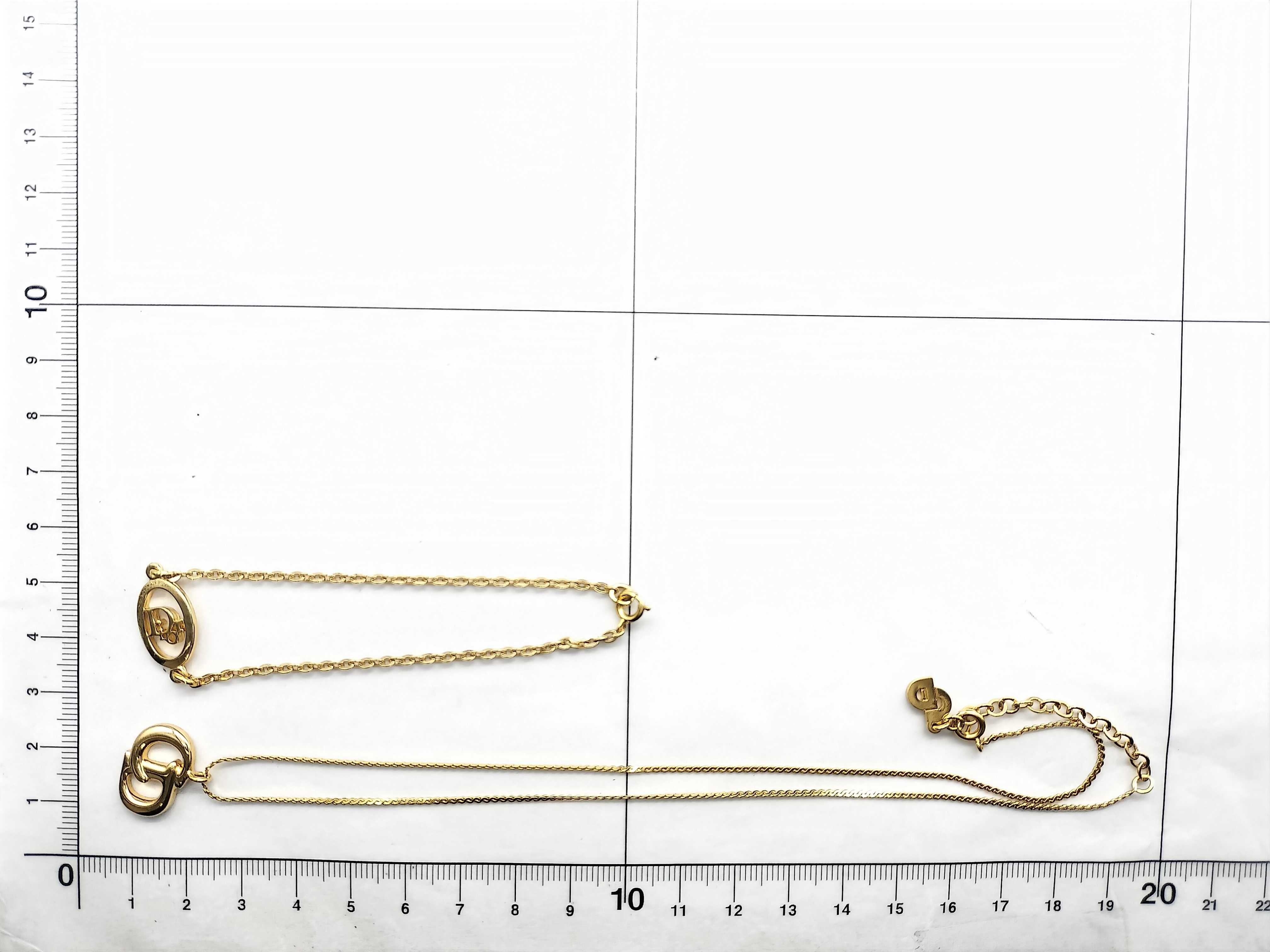 【水曜終了】(10221_0712)Dior CD ロゴ GP ブレス ネックレス ネックレス
