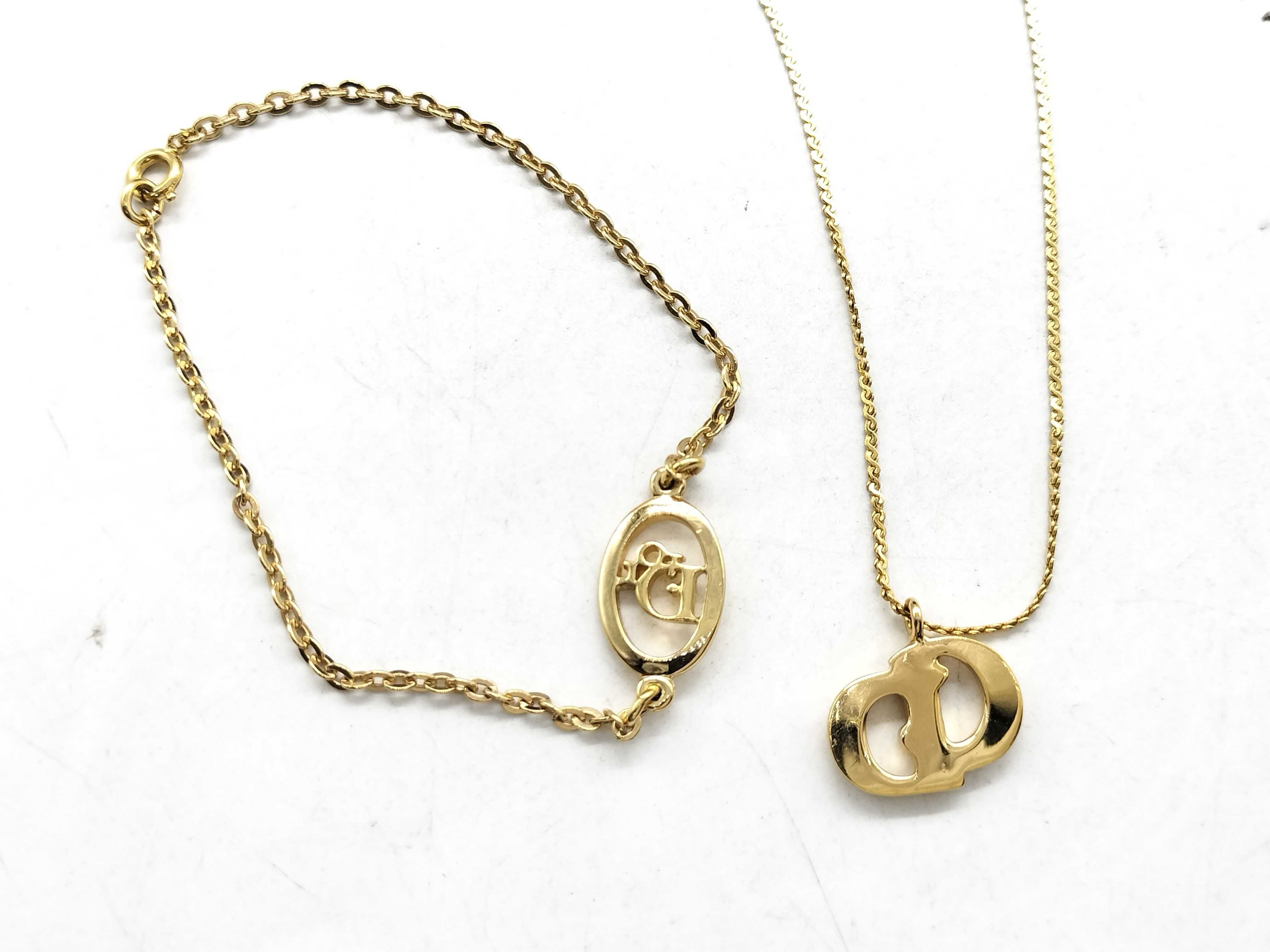 【水曜終了】(10221_0712)Dior CD ロゴ GP ブレス ネックレス ネックレス