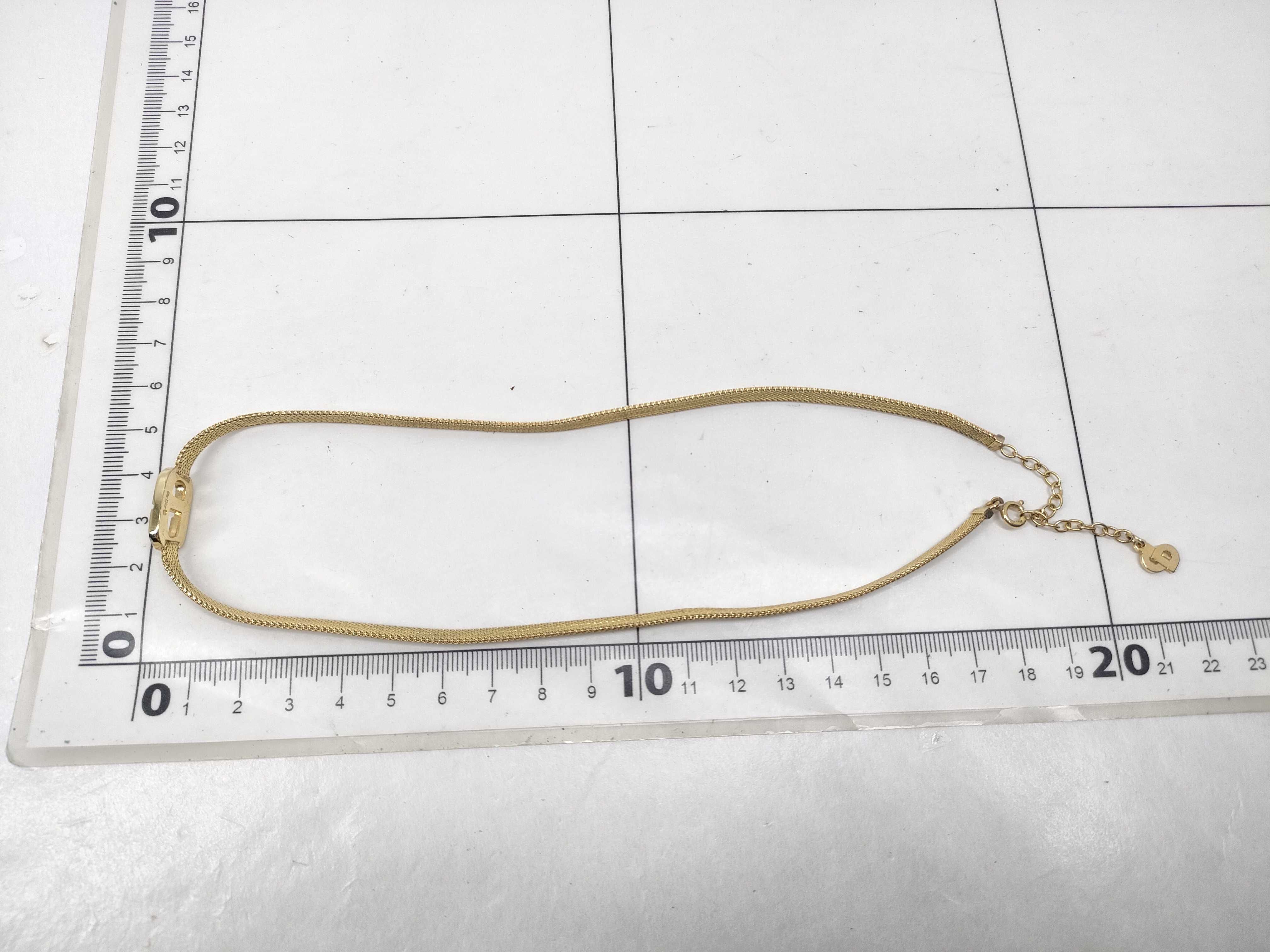【水曜終了】(10221_0713)Dior CDロゴデザイン チョーカー G金具 ネックレス