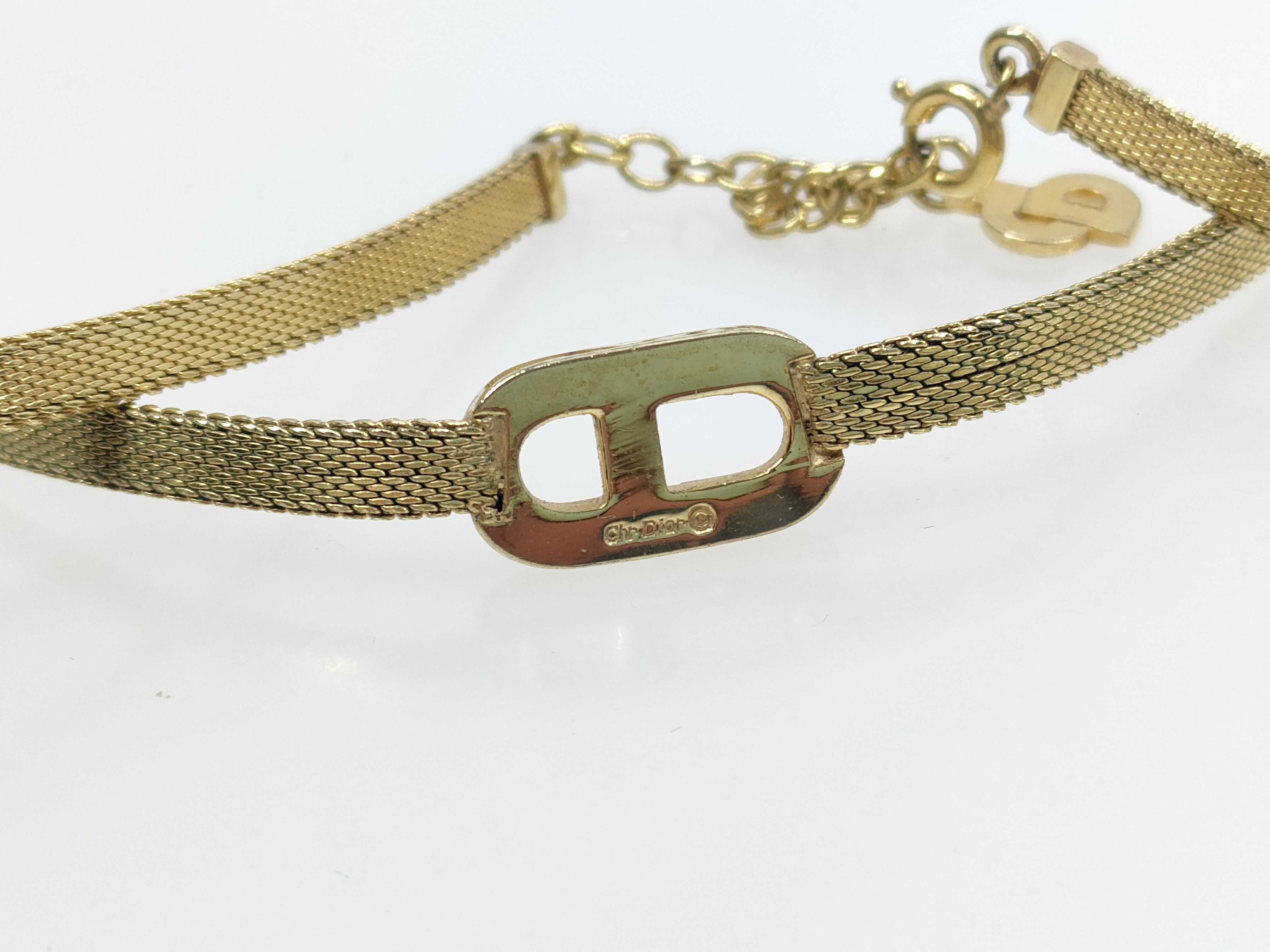 【水曜終了】(10221_0713)Dior CDロゴデザイン チョーカー G金具 ネックレス