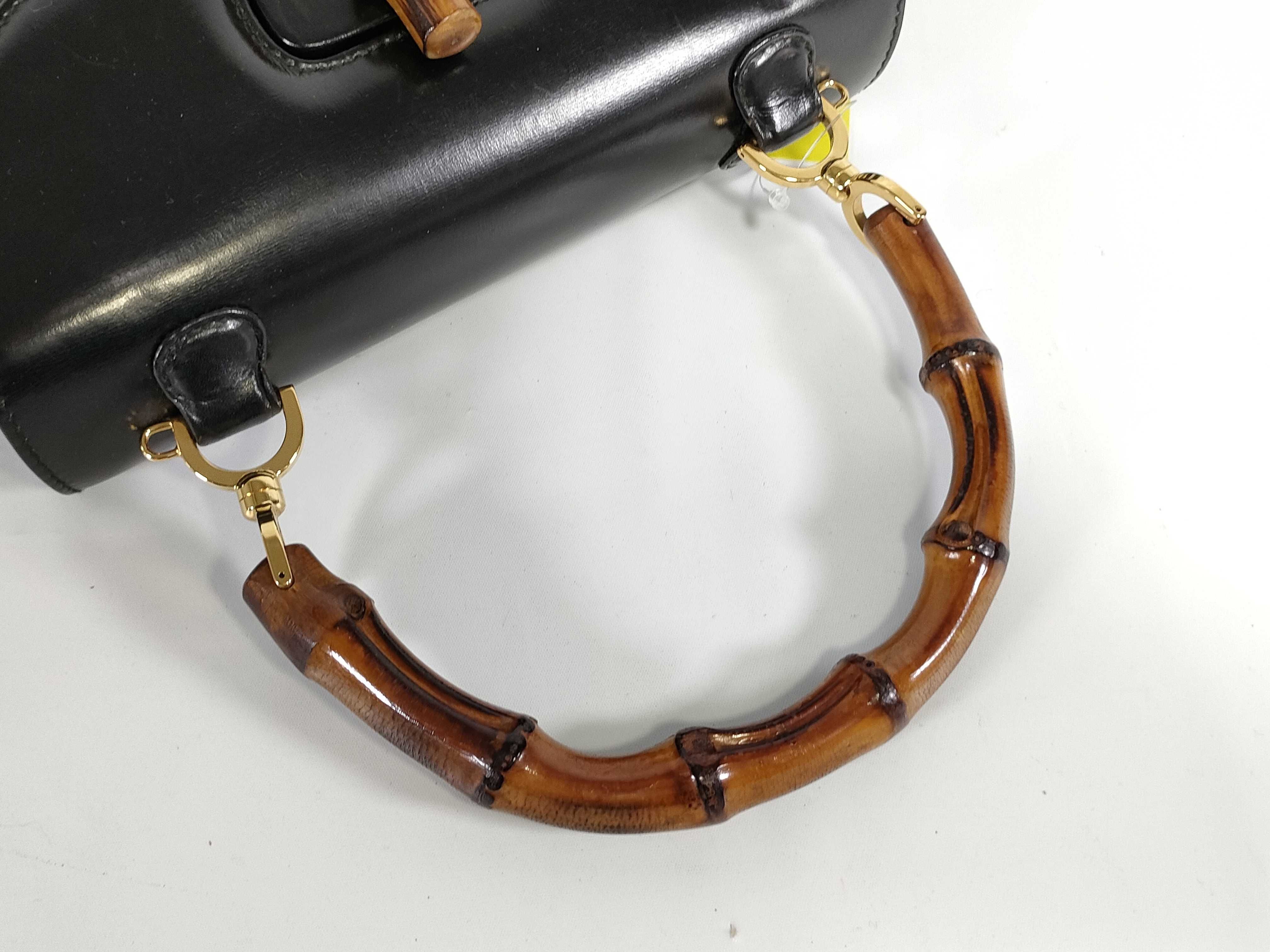 【水曜終了】(10220_0016)GUCCI バンブー 00020460633 ストラップ欠品 ハンドバッグ