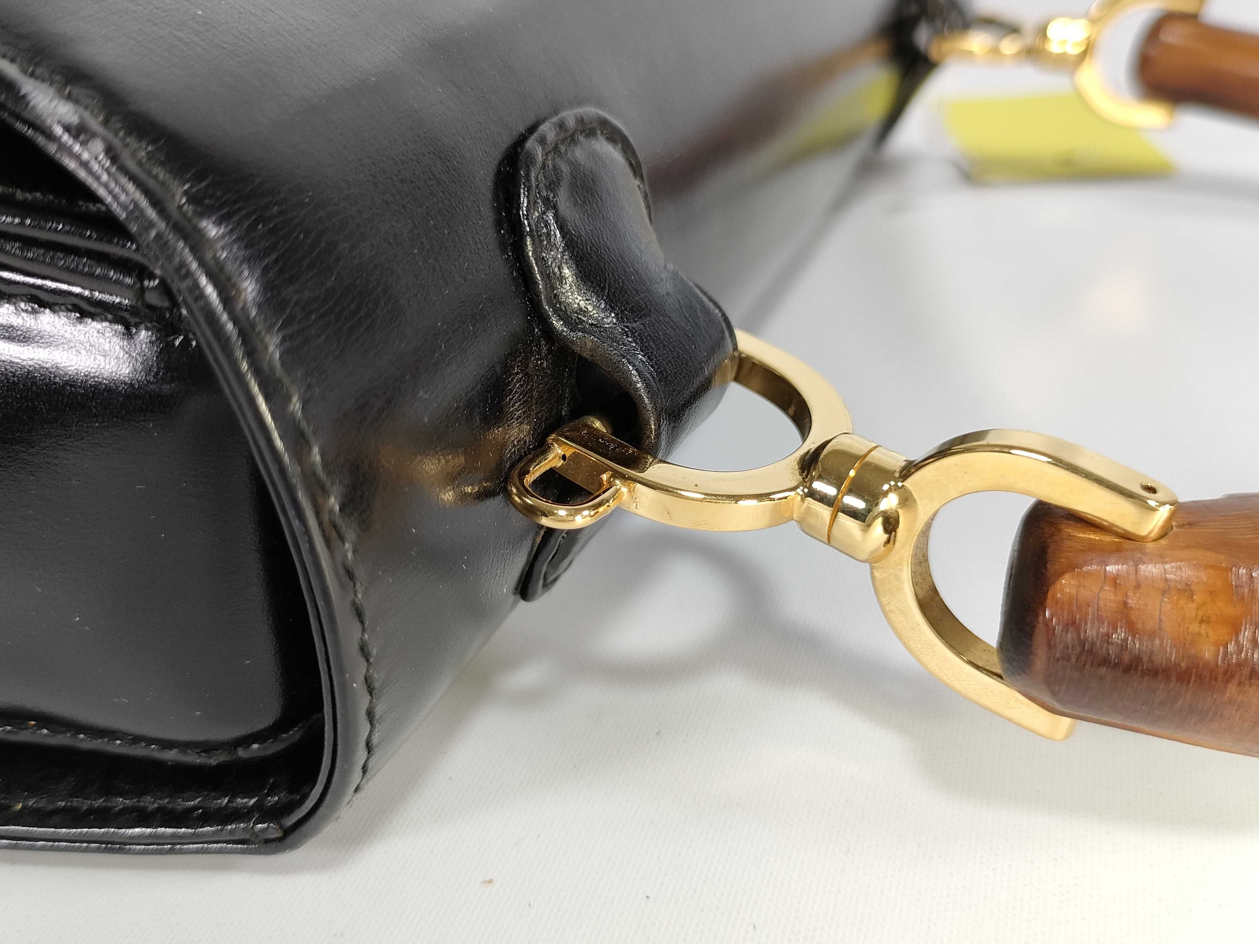 【水曜終了】(10220_0016)GUCCI バンブー 00020460633 ストラップ欠品 ハンドバッグ