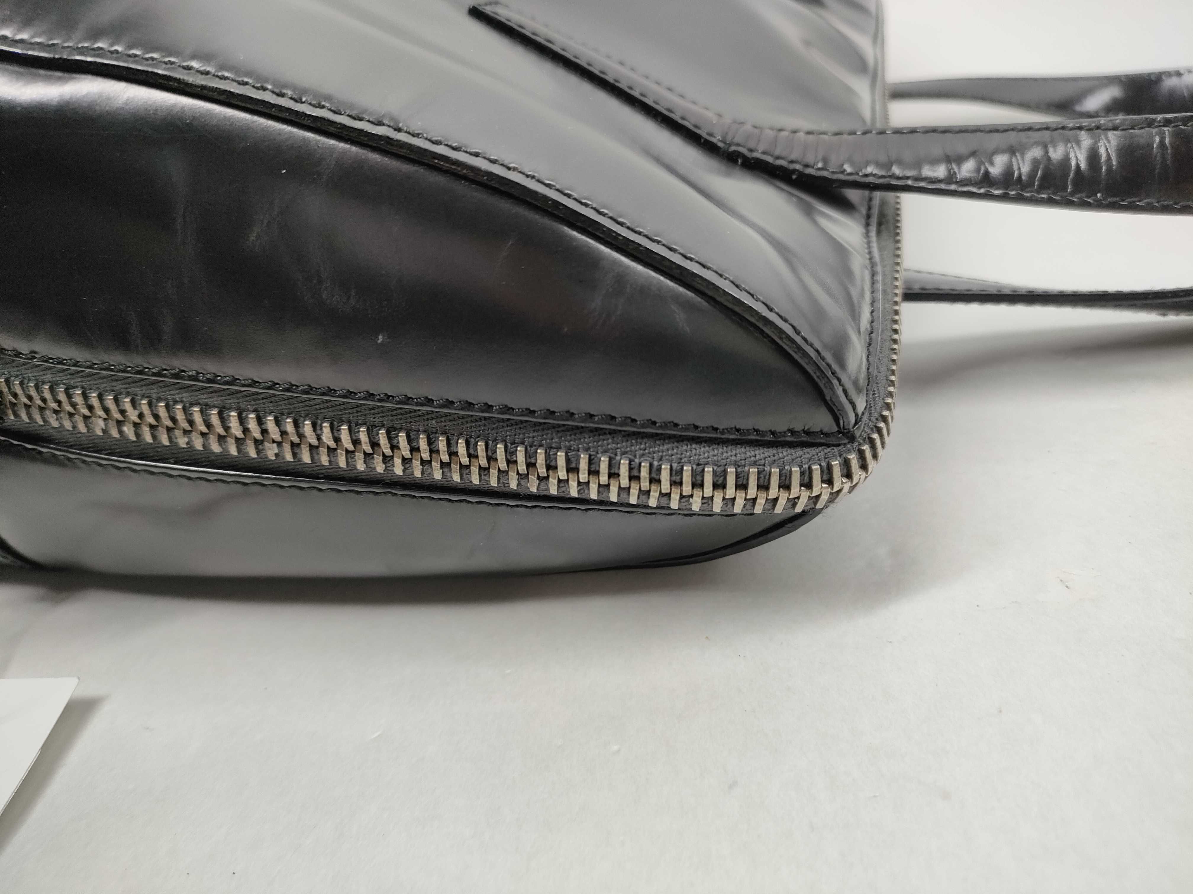 【水曜終了】(10219_0336)PRADA レザー ハンド ハンドバッグ