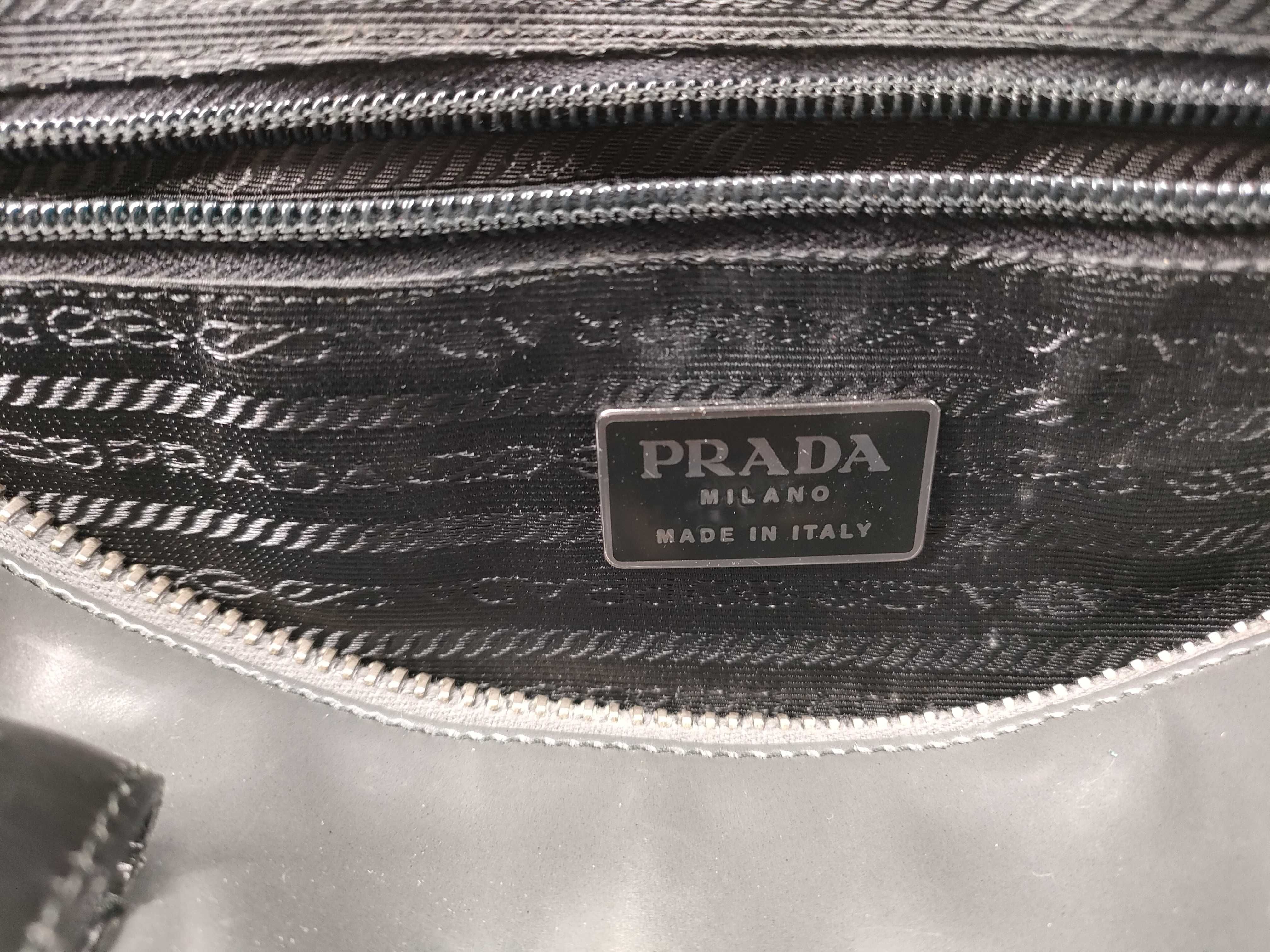 【水曜終了】(10219_0336)PRADA レザー ハンド ハンドバッグ