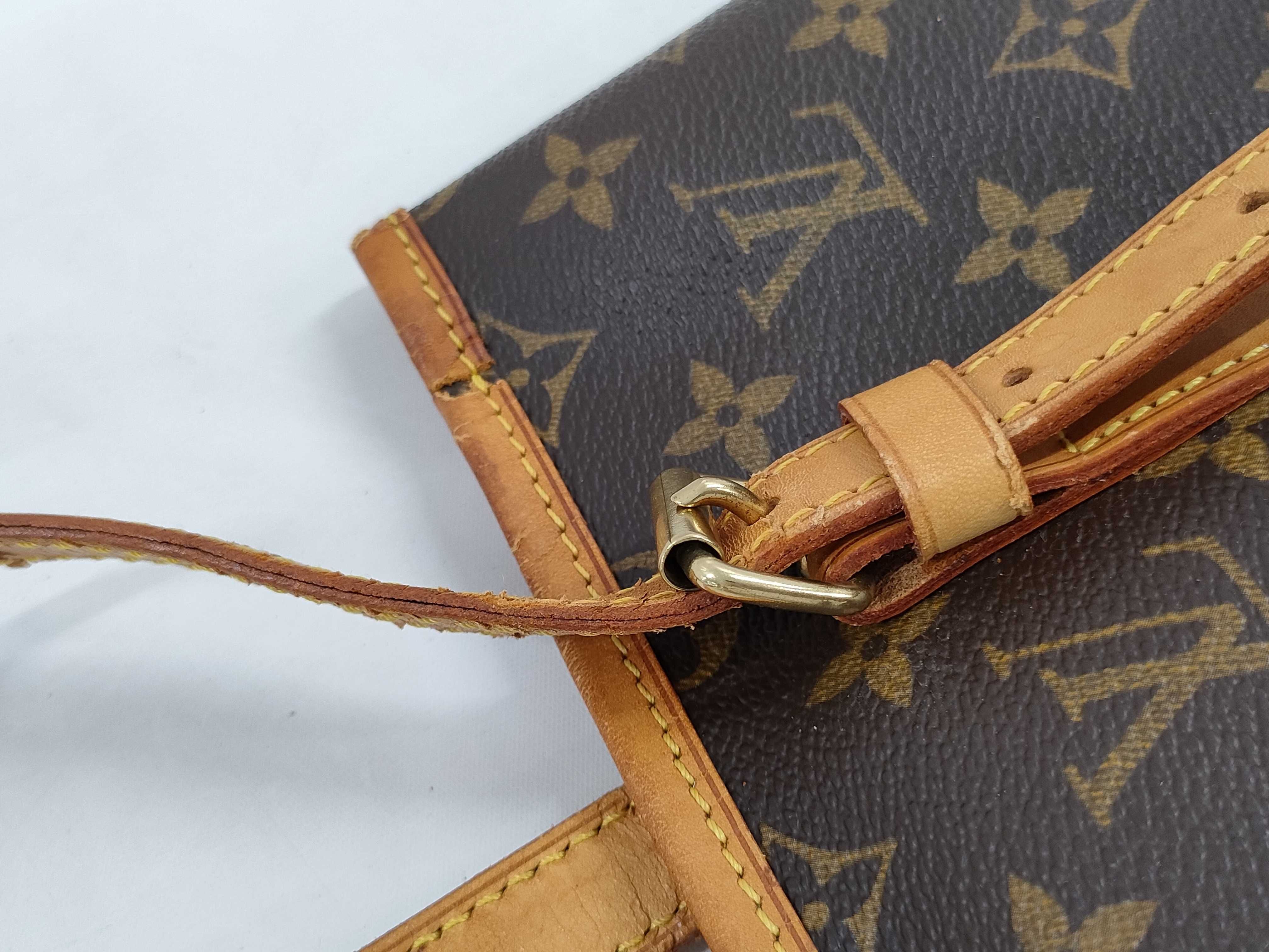 【水曜終了】(10229_0452)LOUIS VUITTON モノグラム M42236 バケットGM 内側張替 トートバッグ