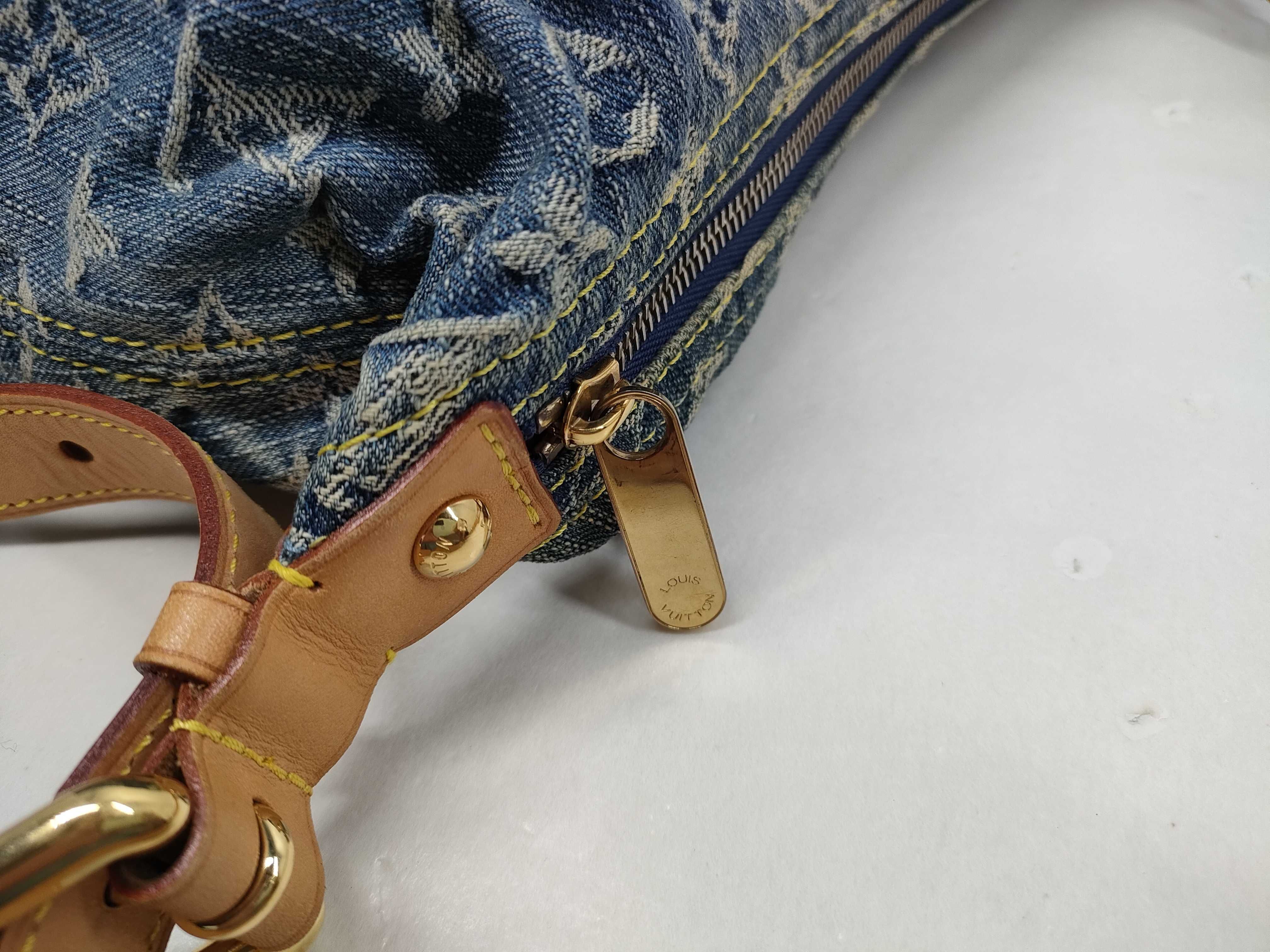 【水曜終了】(10218_0253)LOUIS VUITTON モノグラム デニム バギーPM ショルダーバッグ