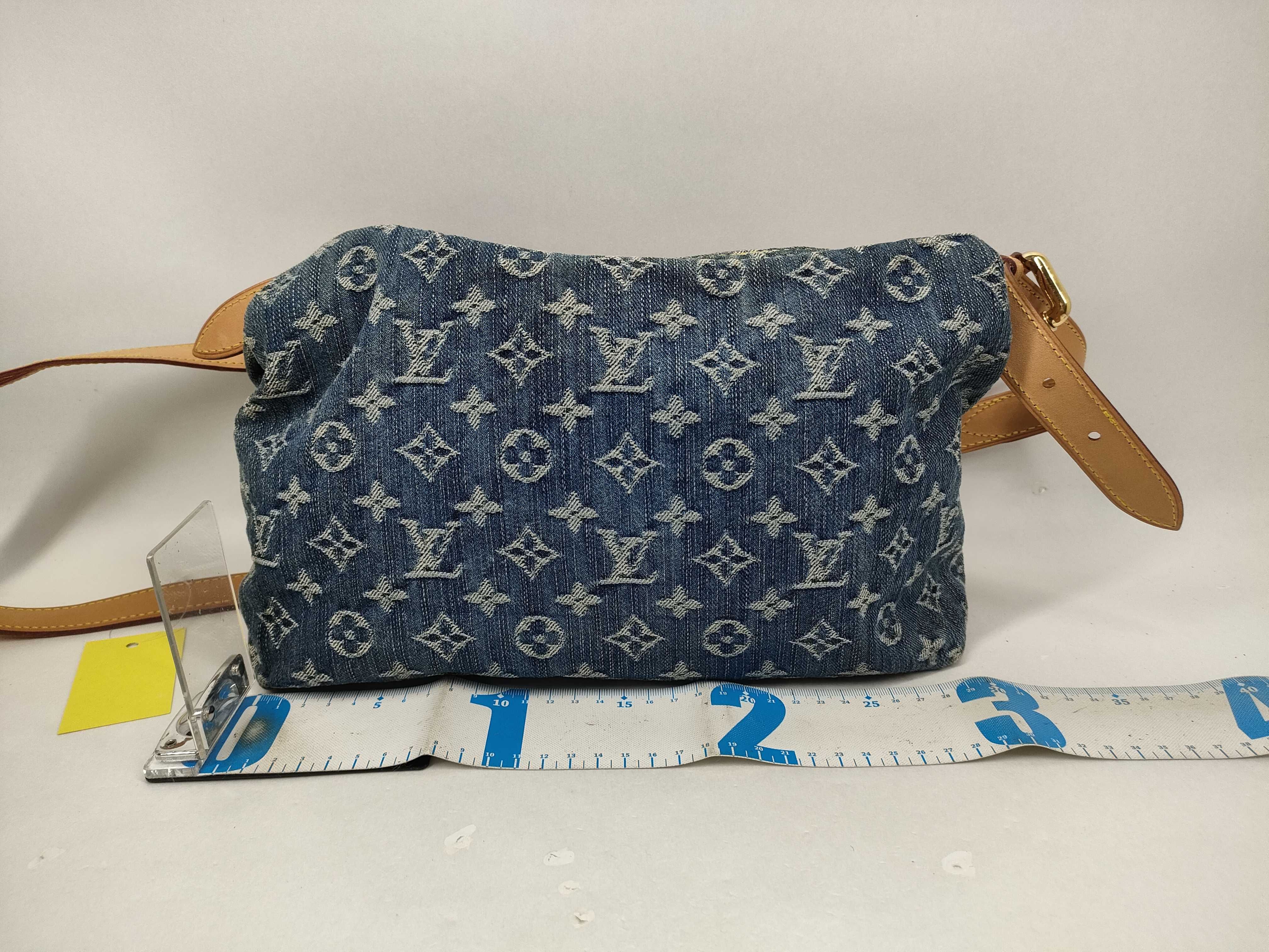 【水曜終了】(10218_0253)LOUIS VUITTON モノグラム デニム バギーPM ショルダーバッグ