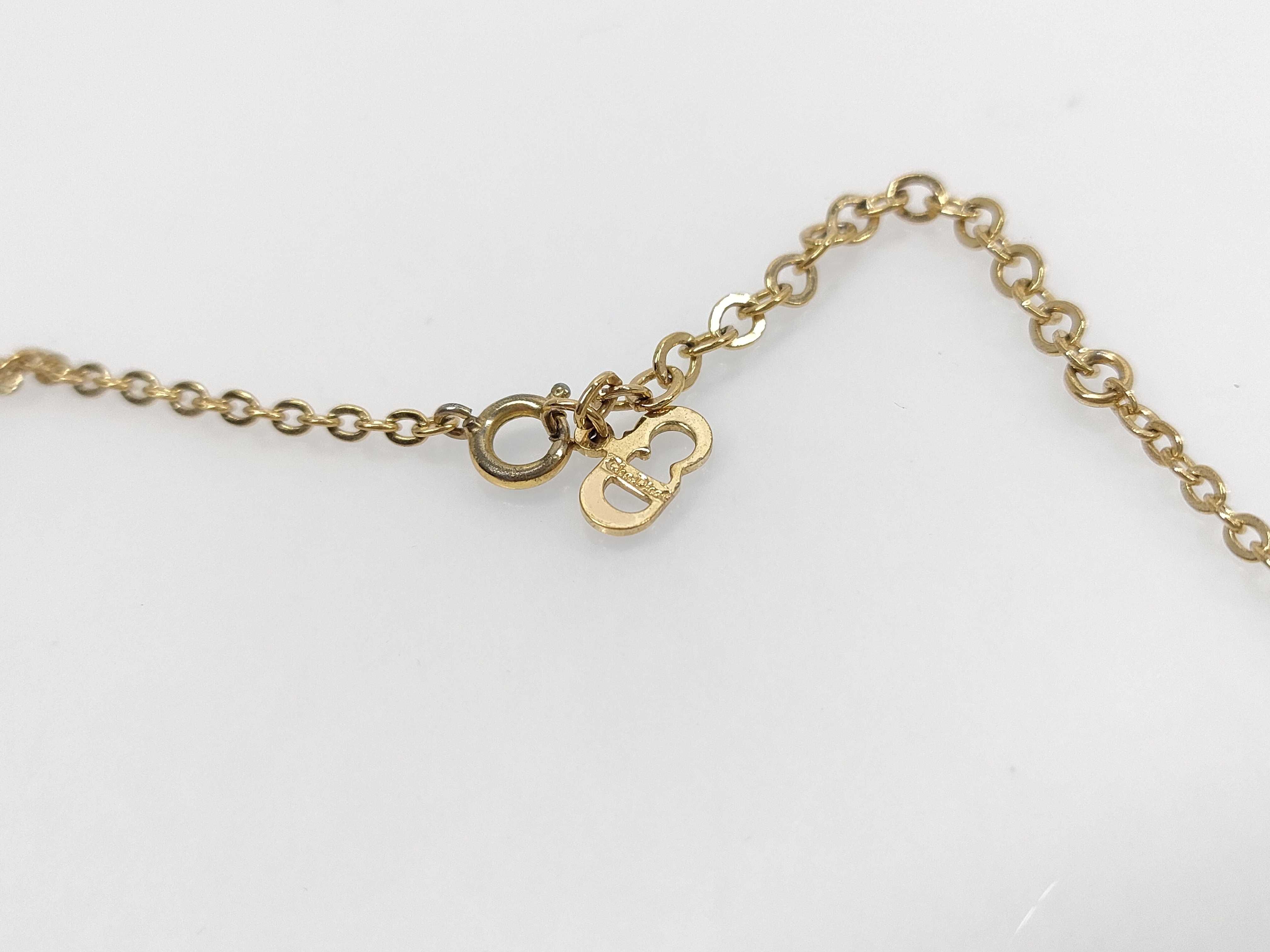 【水曜終了】(10221_0715)Dior ゴールドメッキ ネックレス ネックレス