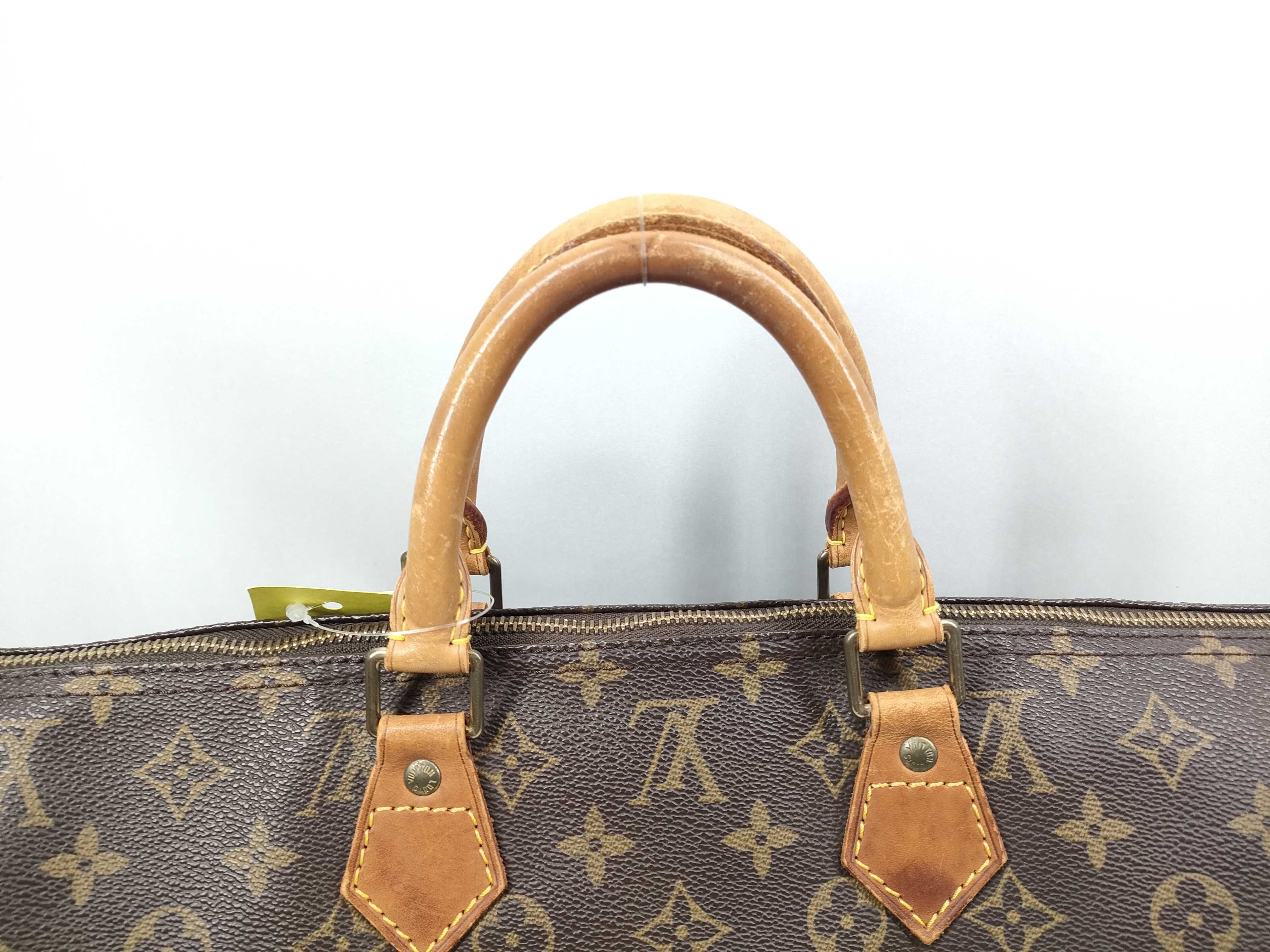 【水曜終了】(10229_0114)LOUIS VUITTON モノグラム M41106 スピーディ40 1993年製 パドロック有 鍵無 ファスナーヌメ革ちぎれ ボストンバッグ
