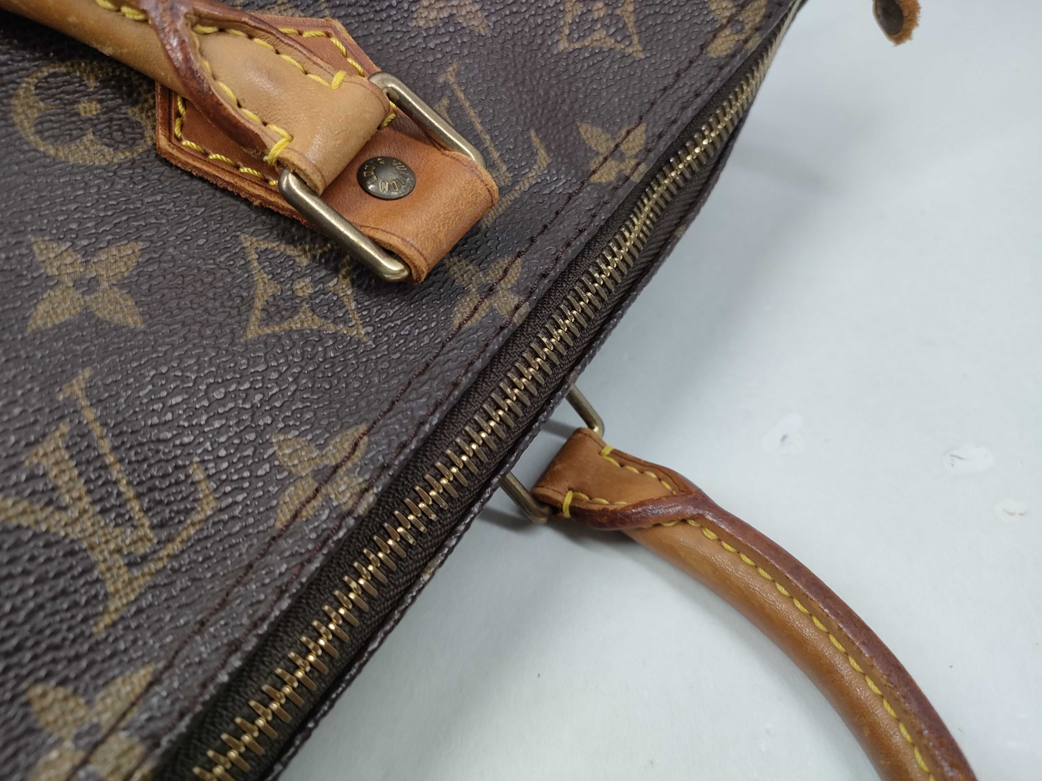 【水曜終了】(10229_0114)LOUIS VUITTON モノグラム M41106 スピーディ40 1993年製 パドロック有 鍵無 ファスナーヌメ革ちぎれ ボストンバッグ