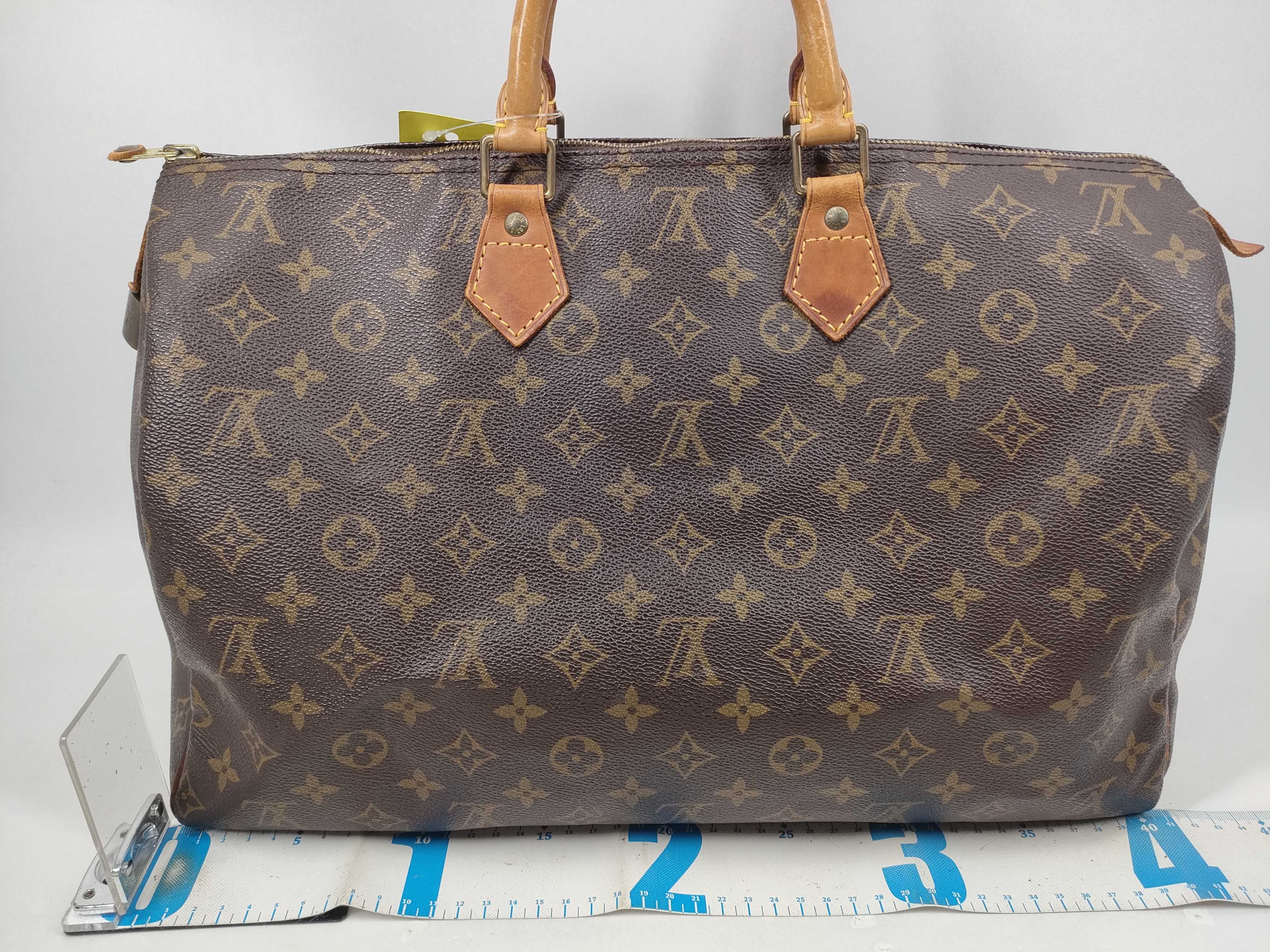 【水曜終了】(10229_0114)LOUIS VUITTON モノグラム M41106 スピーディ40 1993年製 パドロック有 鍵無 ファスナーヌメ革ちぎれ ボストンバッグ