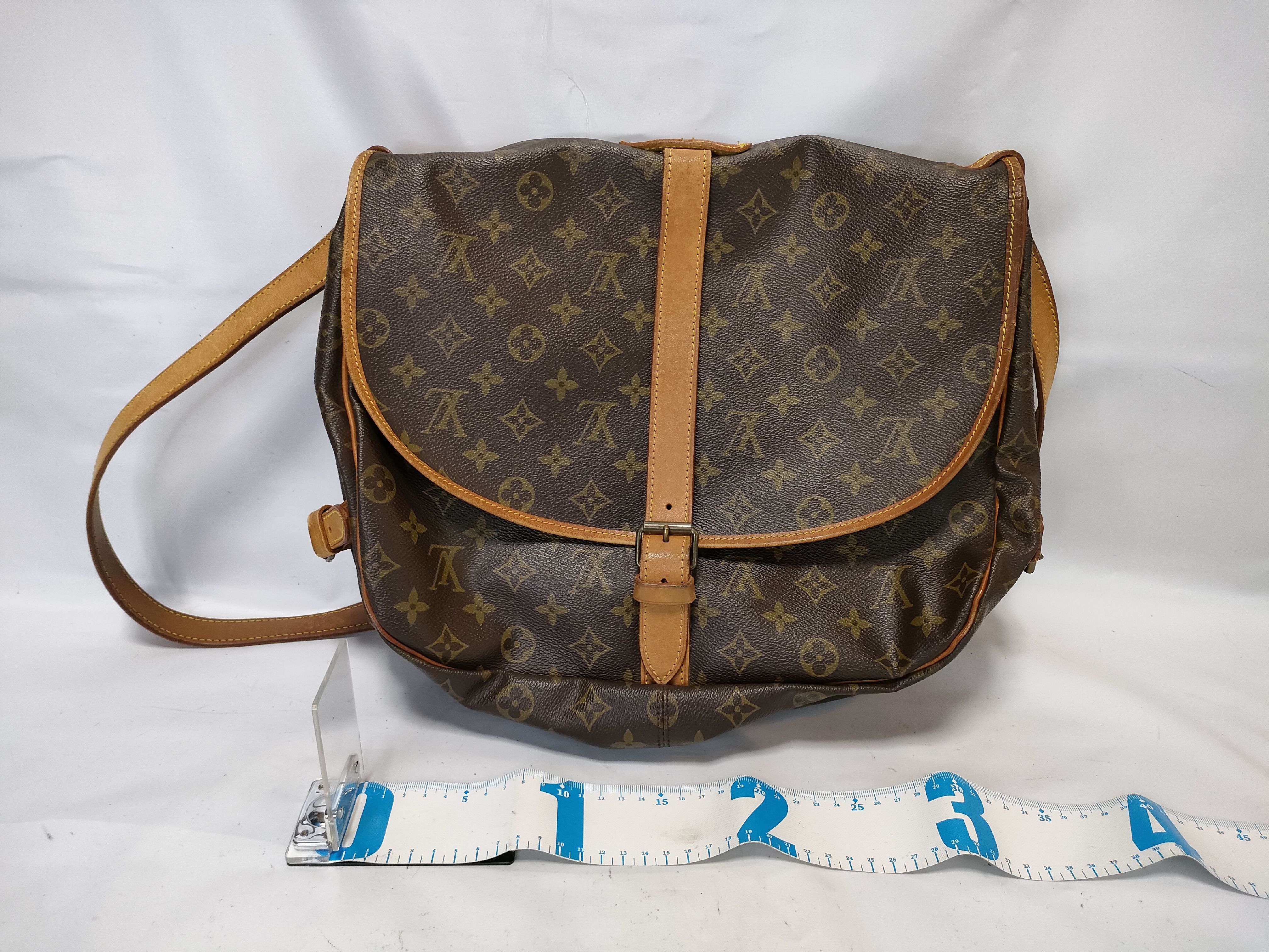 【水曜終了】(10229_0118)LOUIS VUITTON モノグラム M42254 ソミュール35 ショルダーバッグ