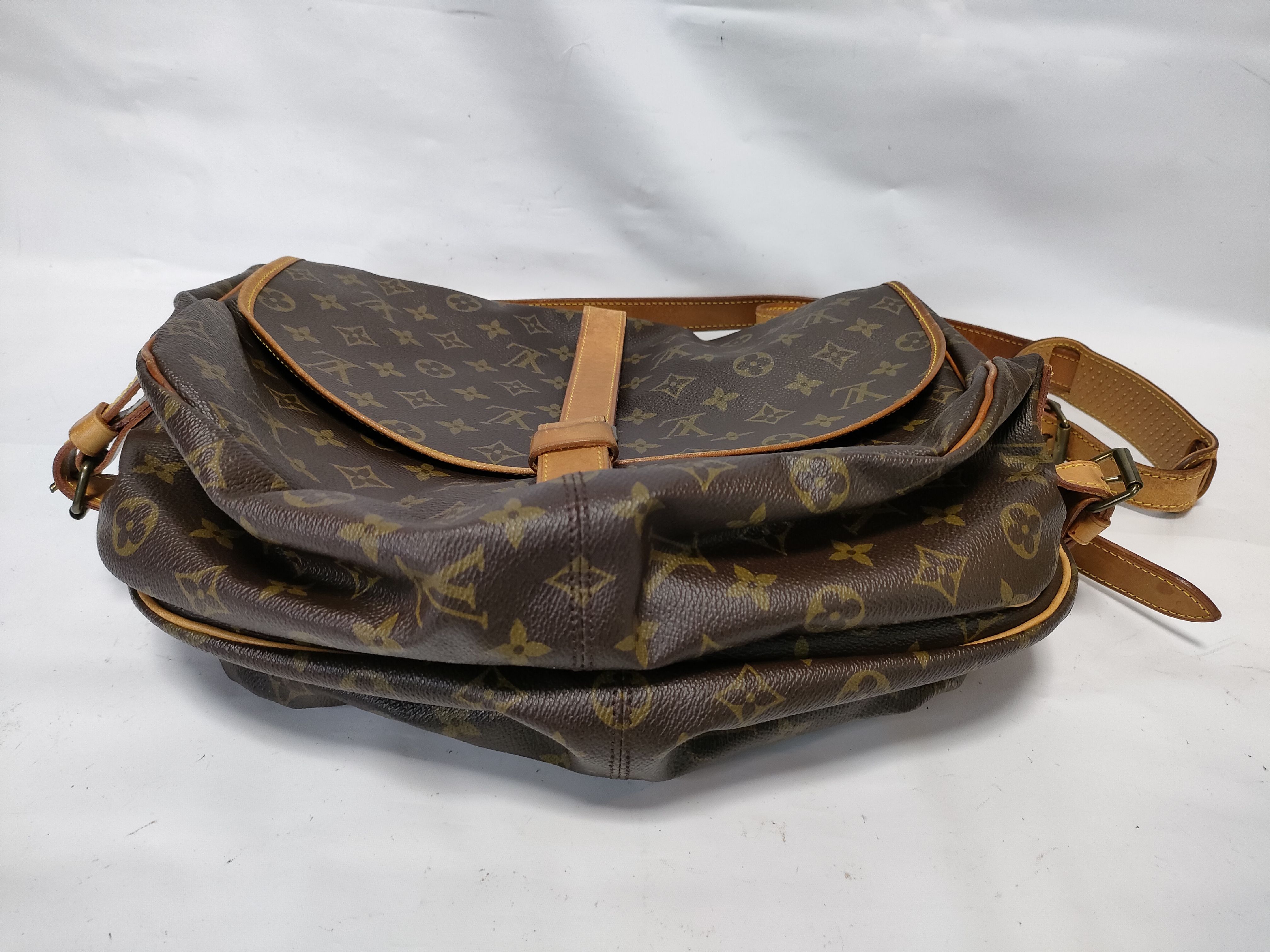 【水曜終了】(10229_0118)LOUIS VUITTON モノグラム M42254 ソミュール35 ショルダーバッグ