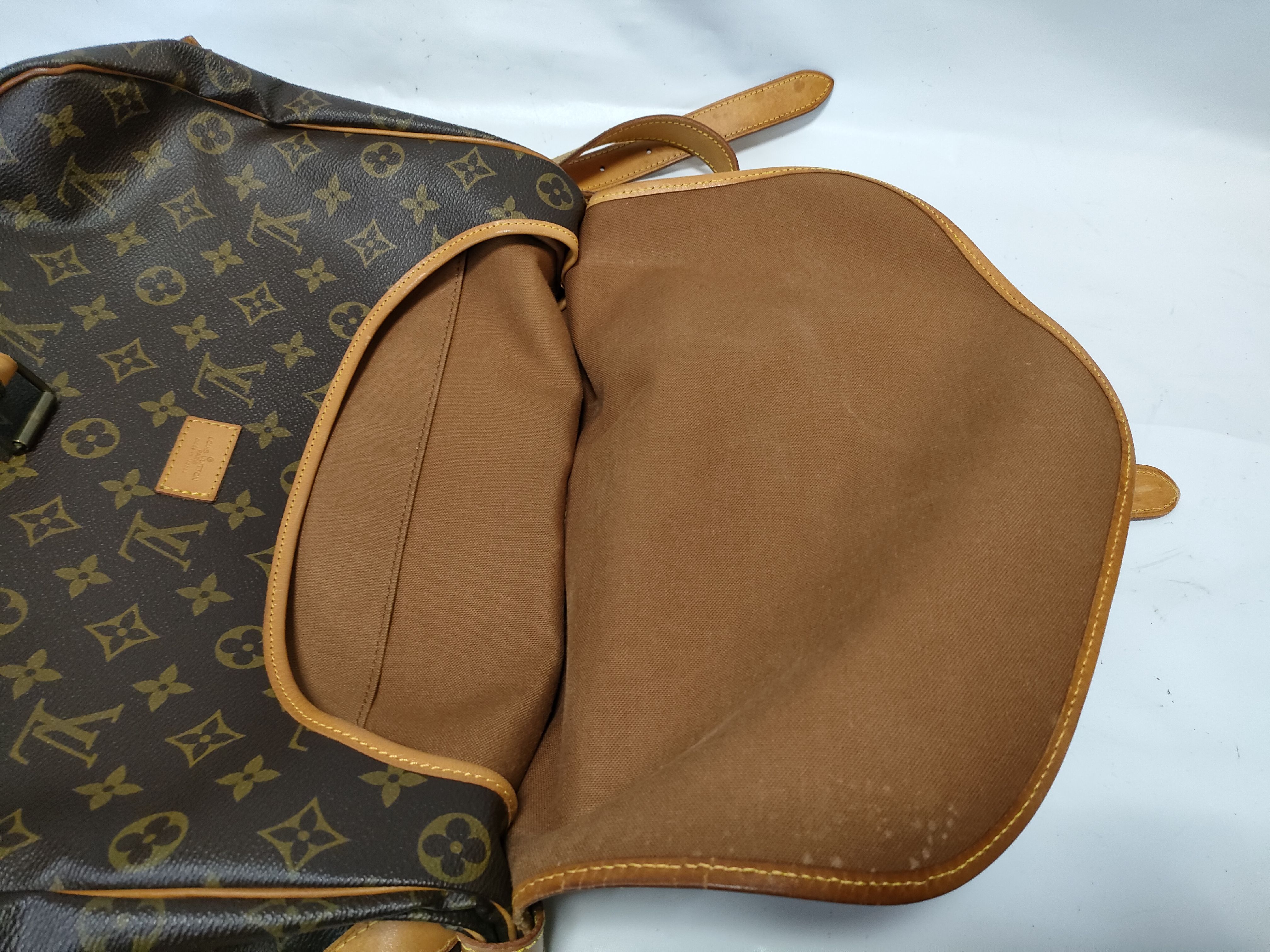 【水曜終了】(10229_0118)LOUIS VUITTON モノグラム M42254 ソミュール35 ショルダーバッグ