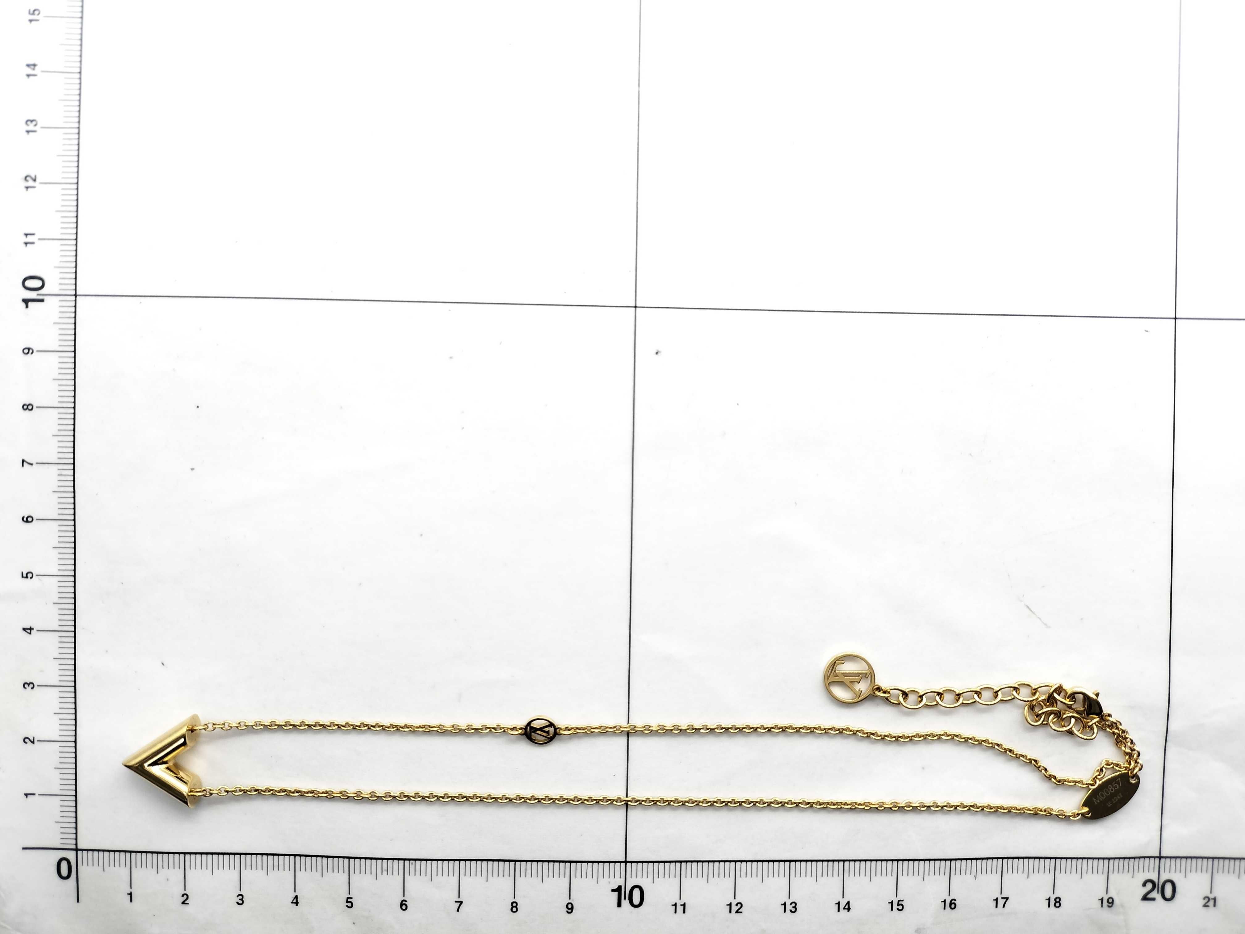 【水曜終了】(10229_0146)LOUIS VUITTON M00857 エッセンシャル ネックレス
