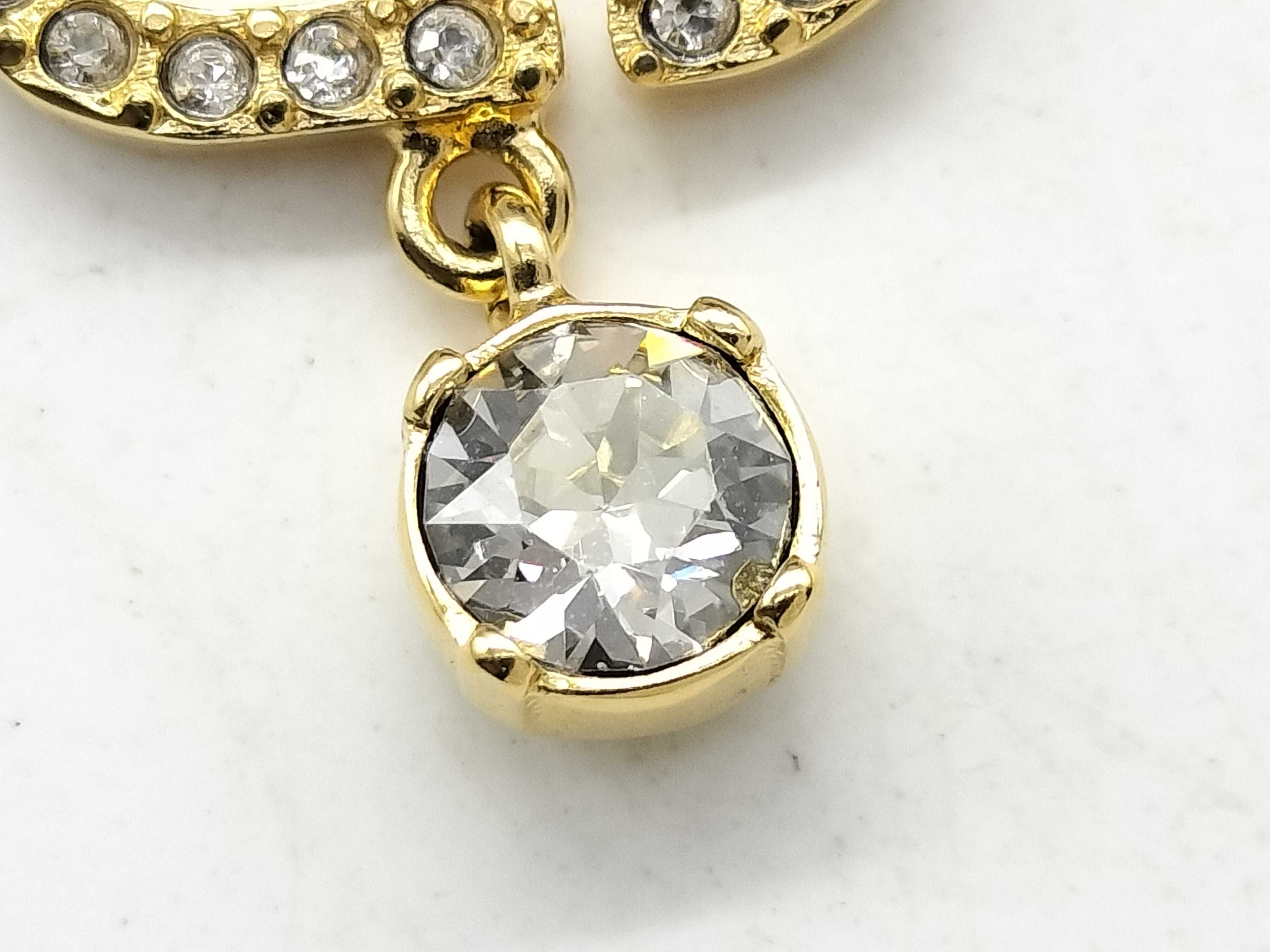 【水曜終了】(10221_0718)Dior ラインストーン ネックレス ネックレス