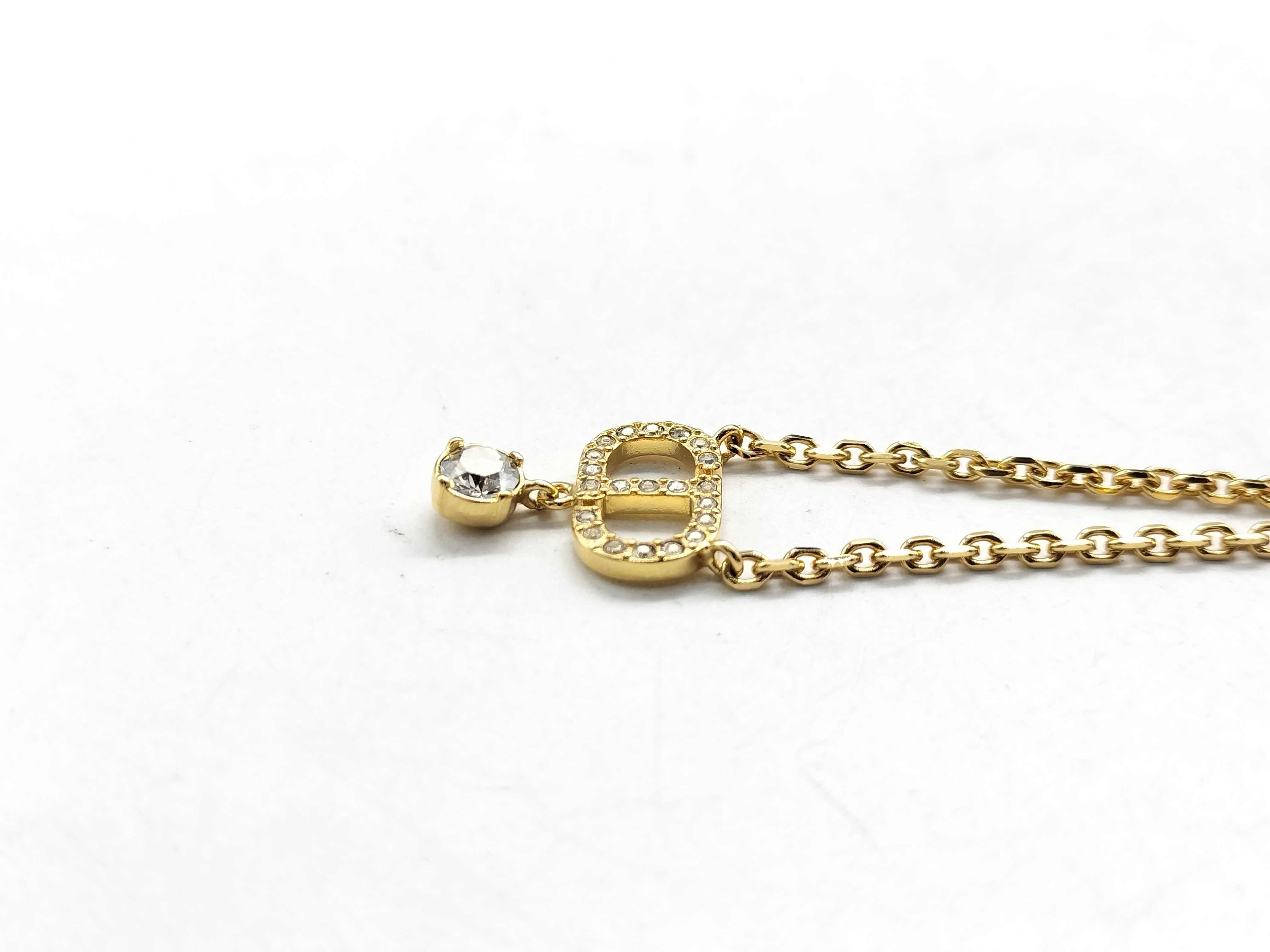 【水曜終了】(10221_0718)Dior ラインストーン ネックレス ネックレス