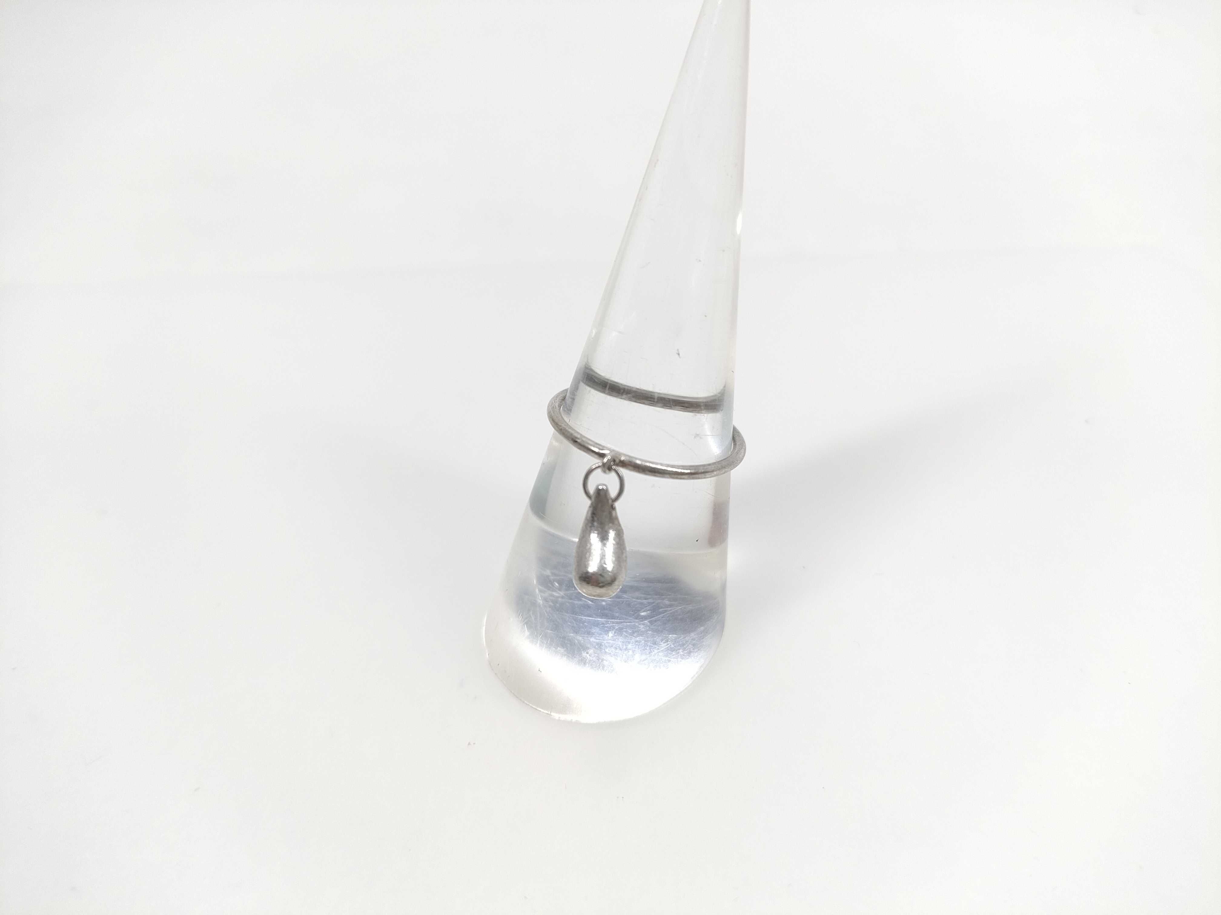【水曜終了】(10221_0461)Tiffany&Co. ティアドロップ ドロップ リング リング