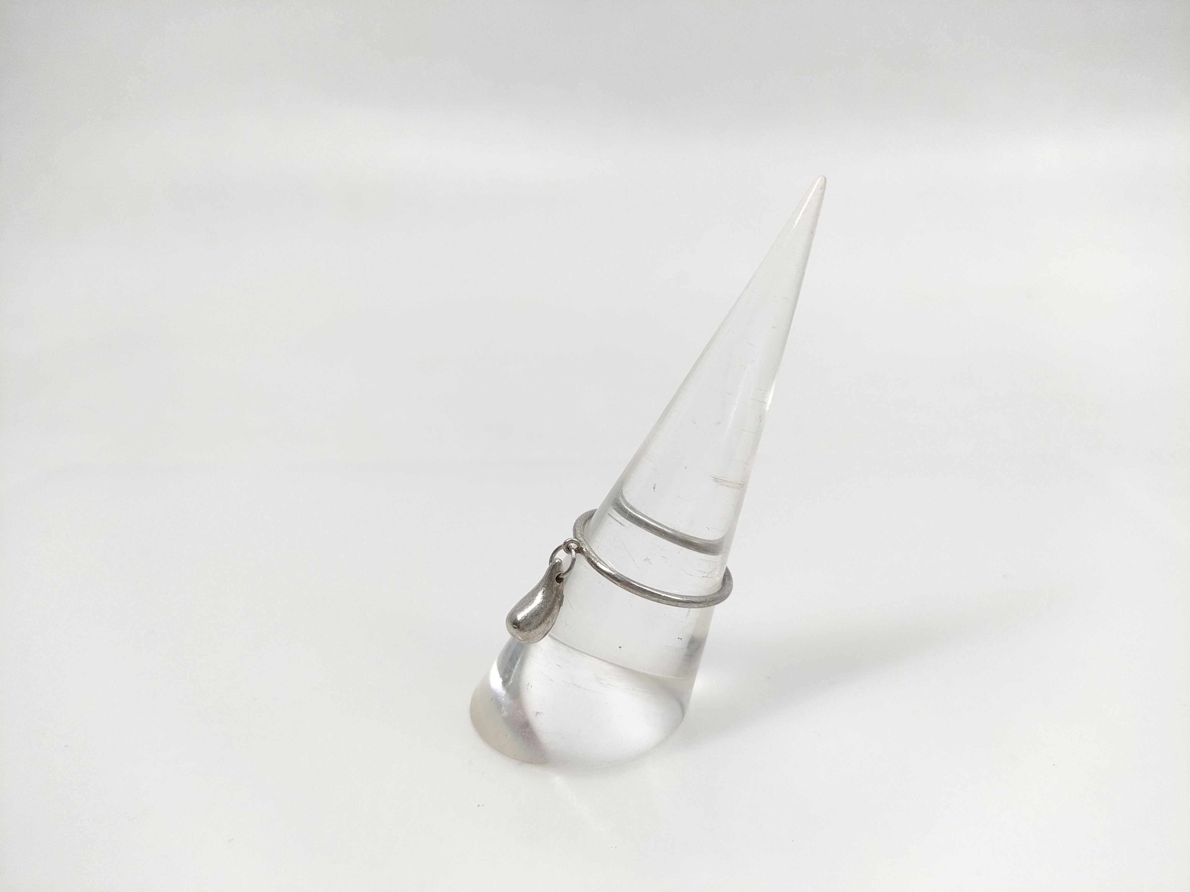 【水曜終了】(10221_0461)Tiffany&Co. ティアドロップ ドロップ リング リング