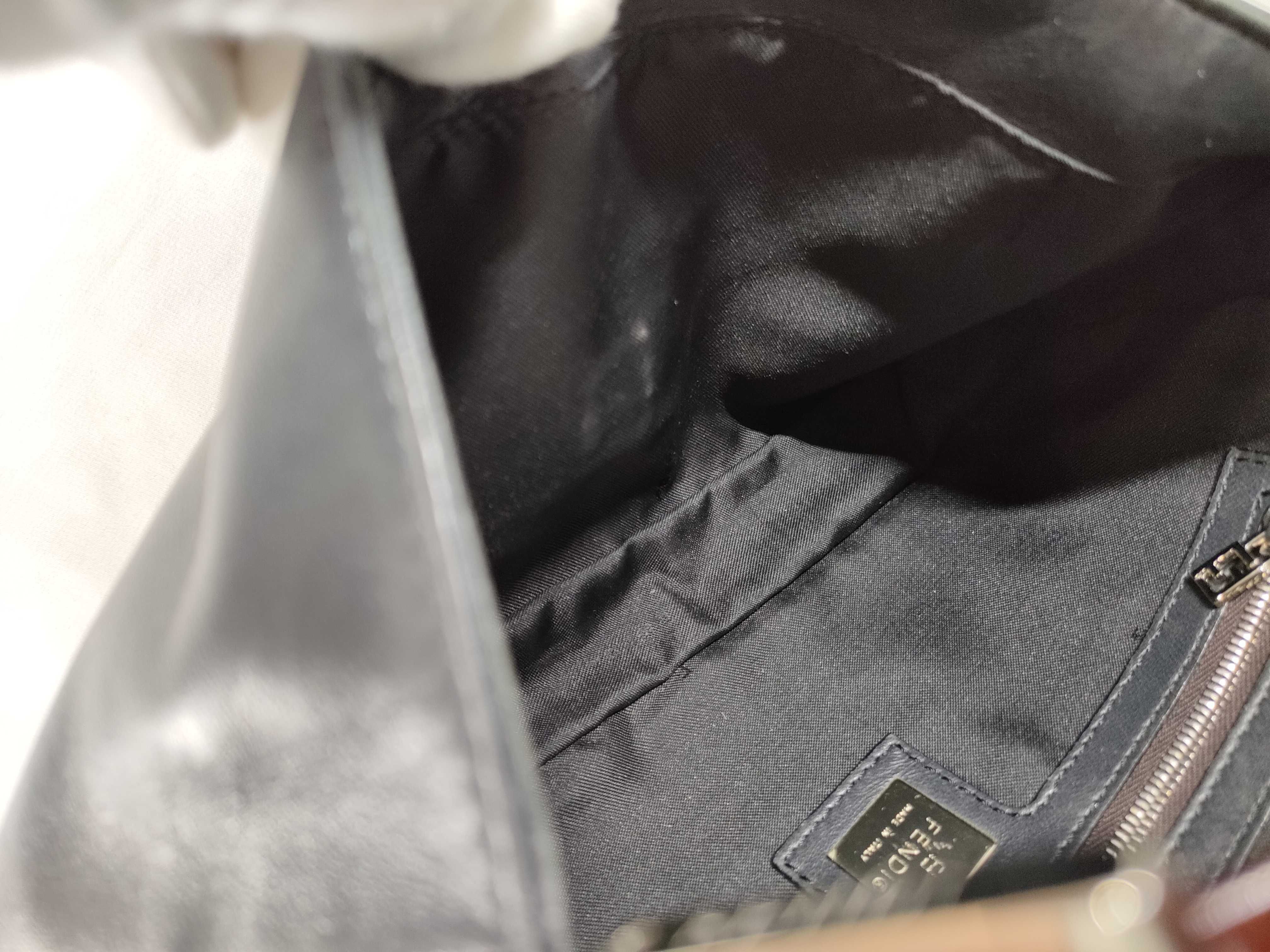 【水曜終了】(10230_0324)FENDI マンマ マンマバケット レザー ブラック ハンドバッグ
