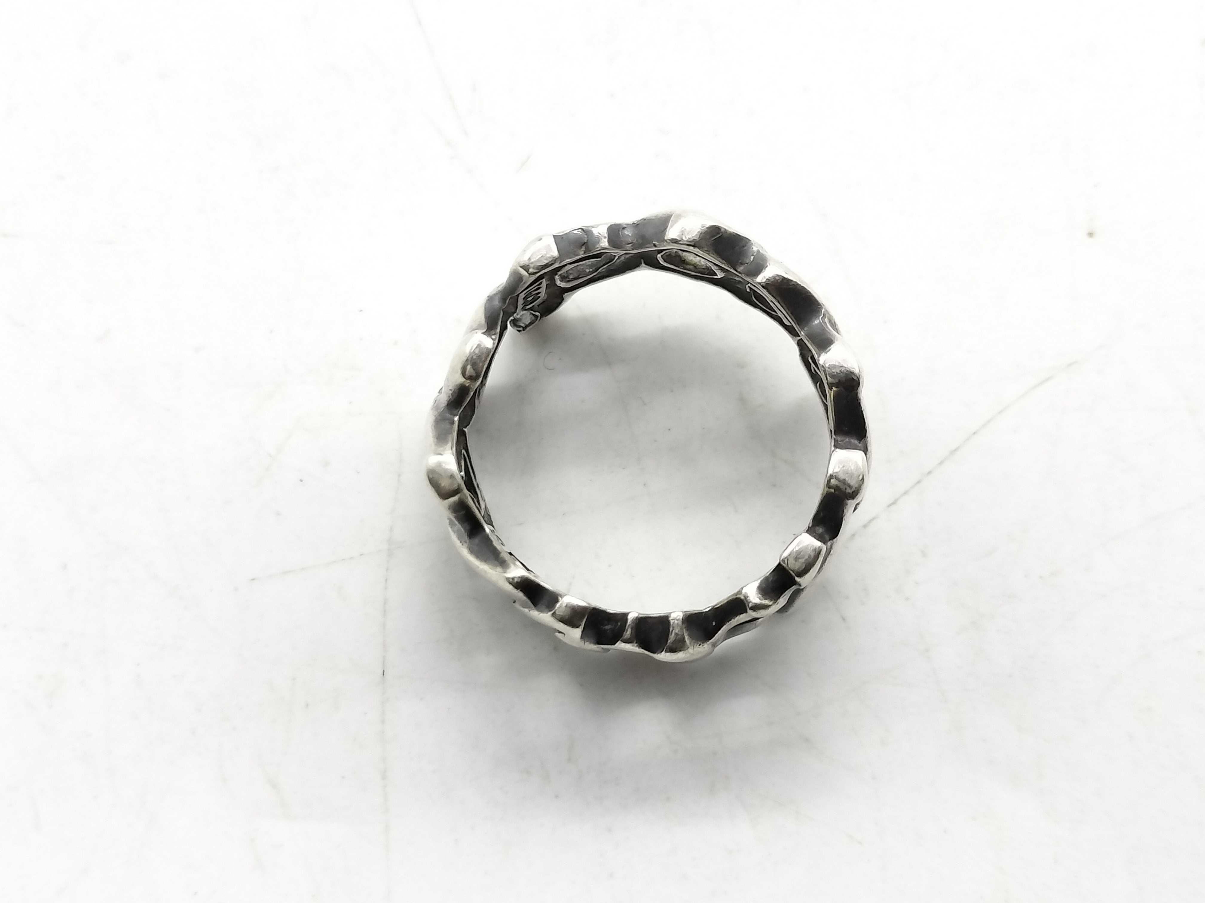 【水曜終了】(10221_0462)Tiffany&Co. ラブアンドキス リング SV925 4.7g リング