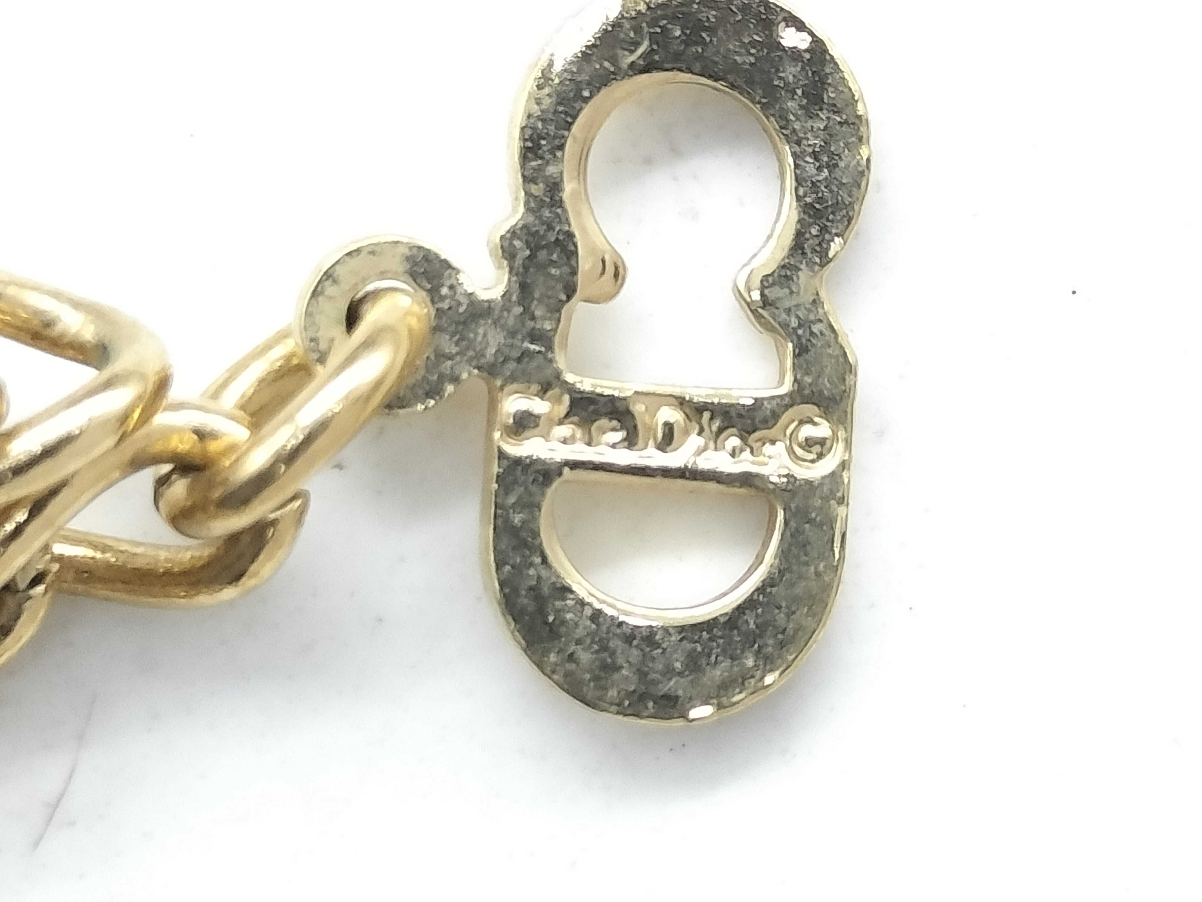 【水曜終了】(10221_0719)Dior CDロゴ ライトストーン ネックレス ネックレス