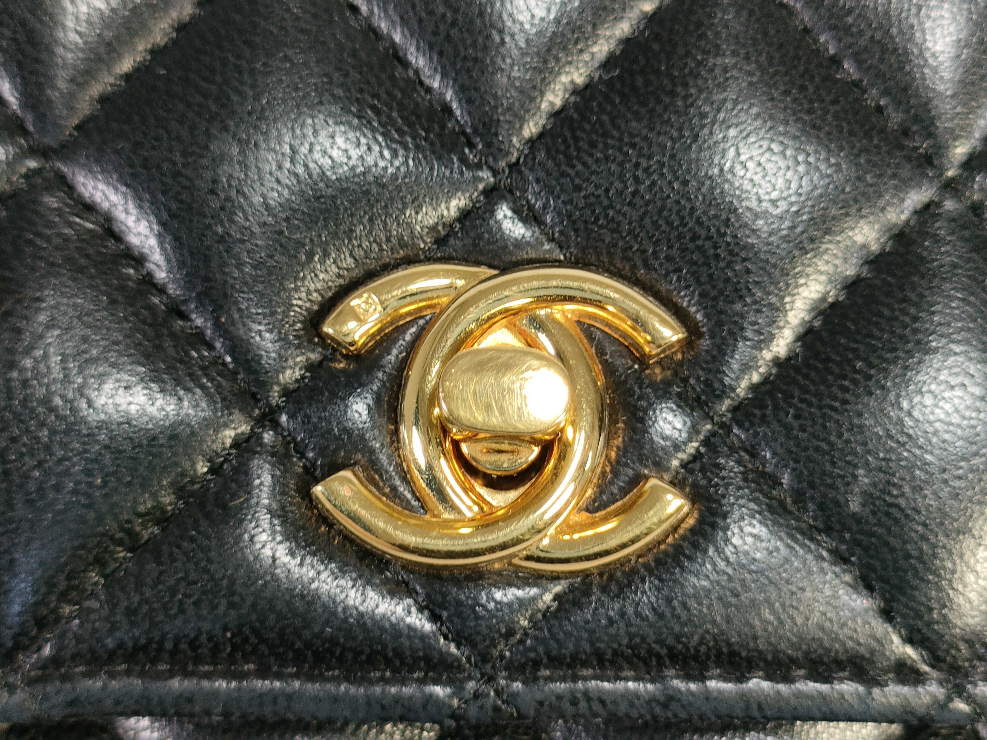 【水曜終了】(10228_0110)CHANEL ラムスキン マトラッセ チェーンショルダー ショルダーバッグ