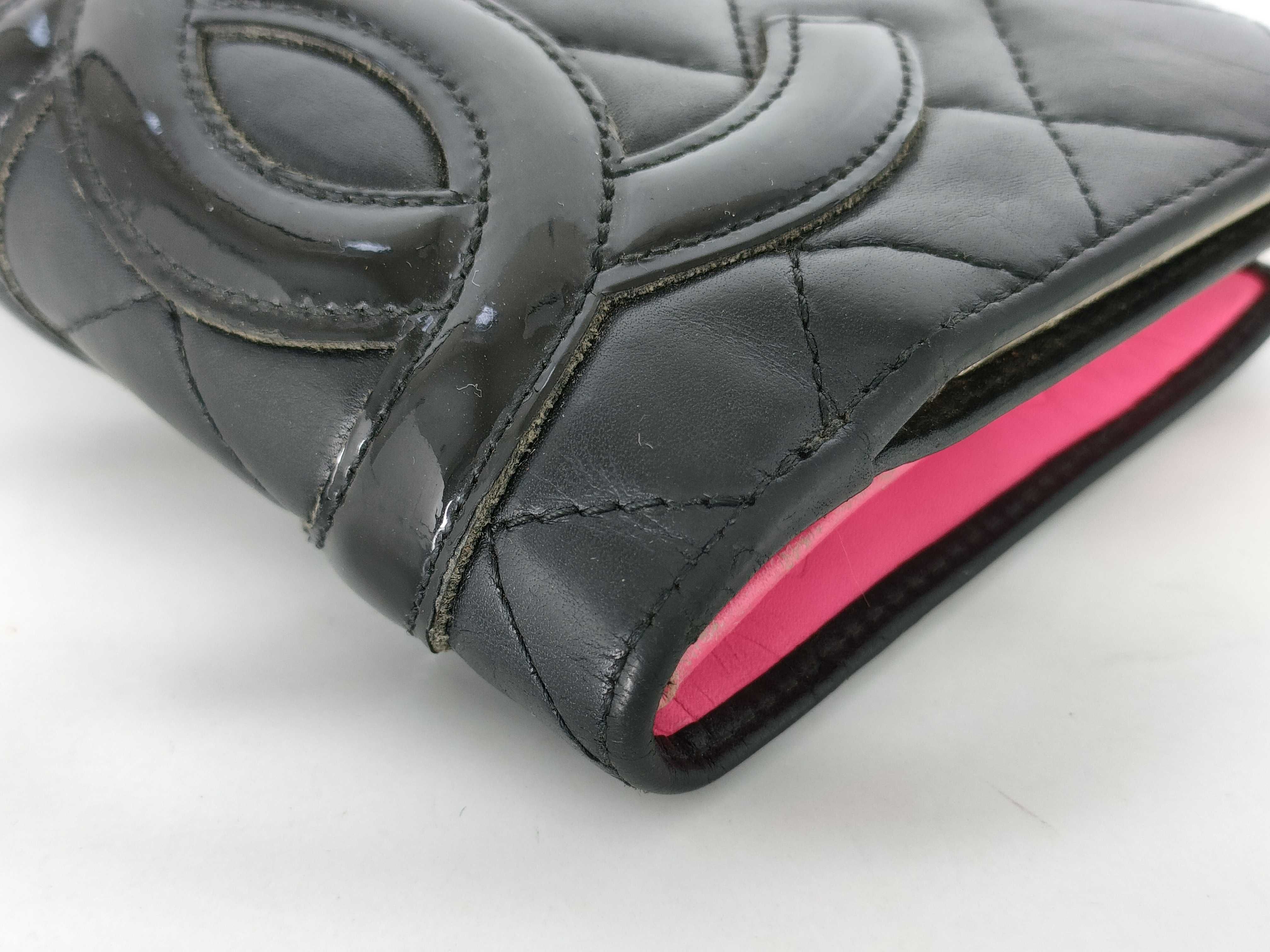 【水曜終了】(10228_0065)CHANEL カンボン ココ 二つ折り財布 財布