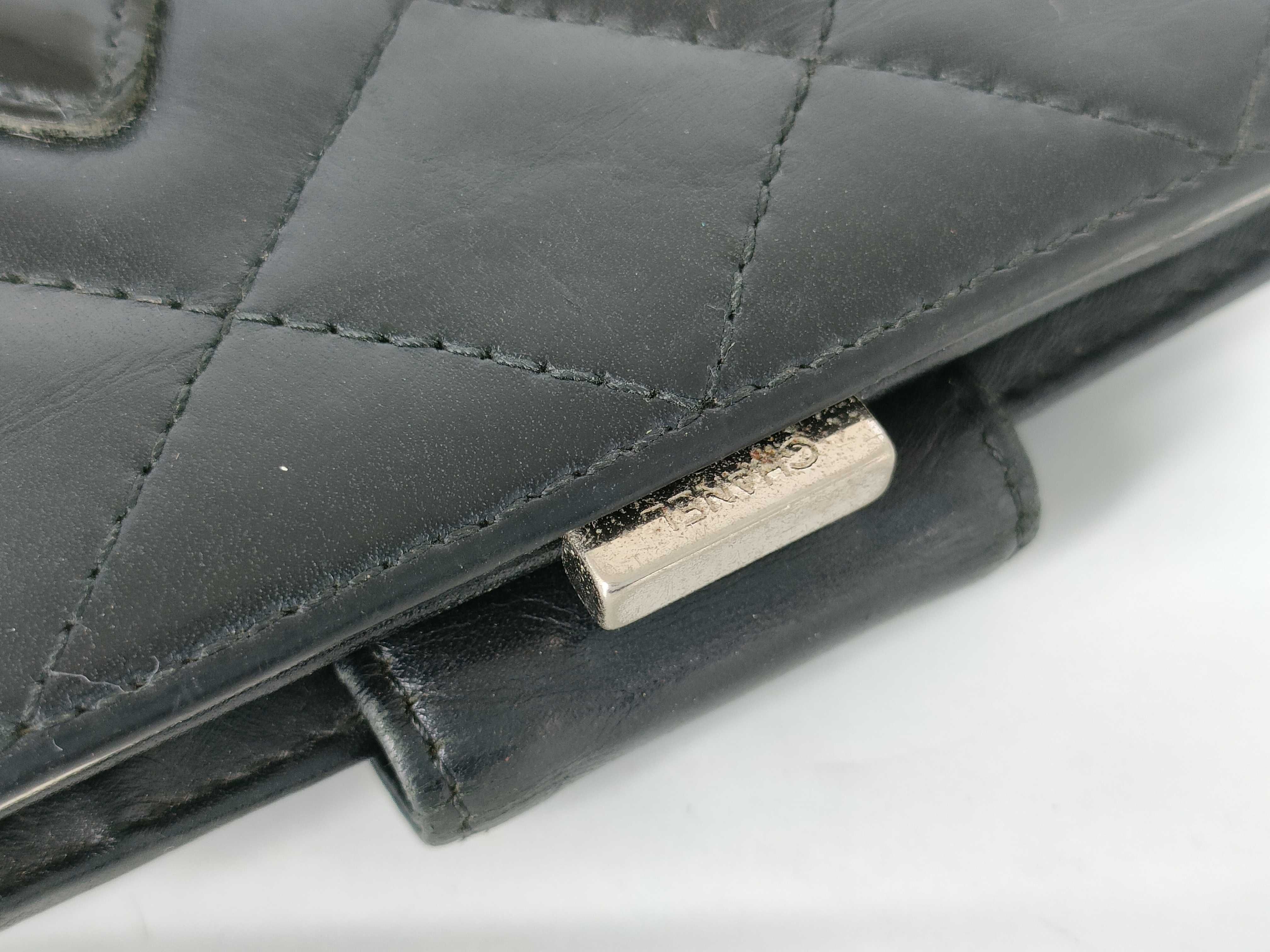 【水曜終了】(10228_0065)CHANEL カンボン ココ 二つ折り財布 財布