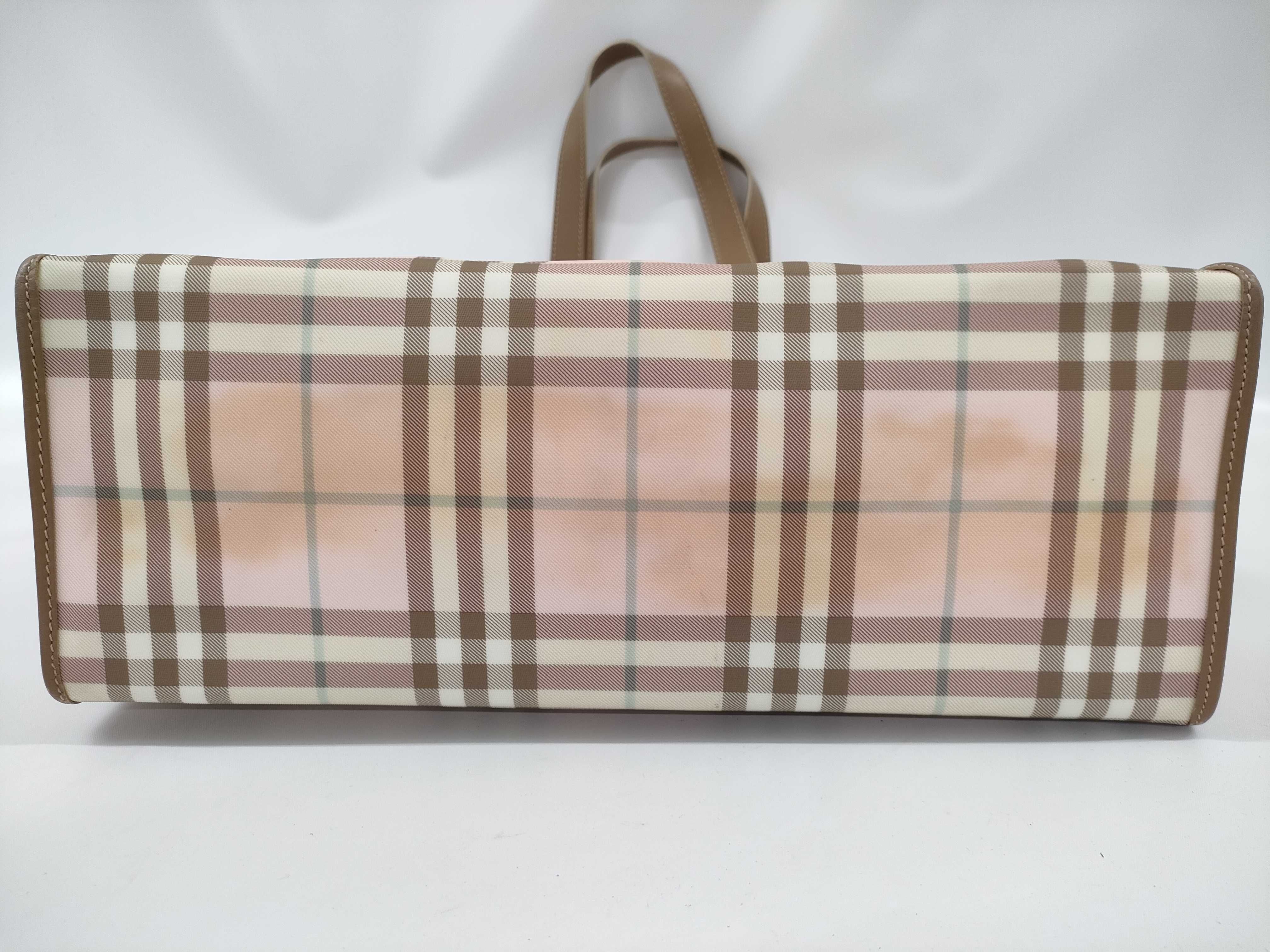 【水曜終了】(10220_0225)BURBERRY チェック トート トートバッグ