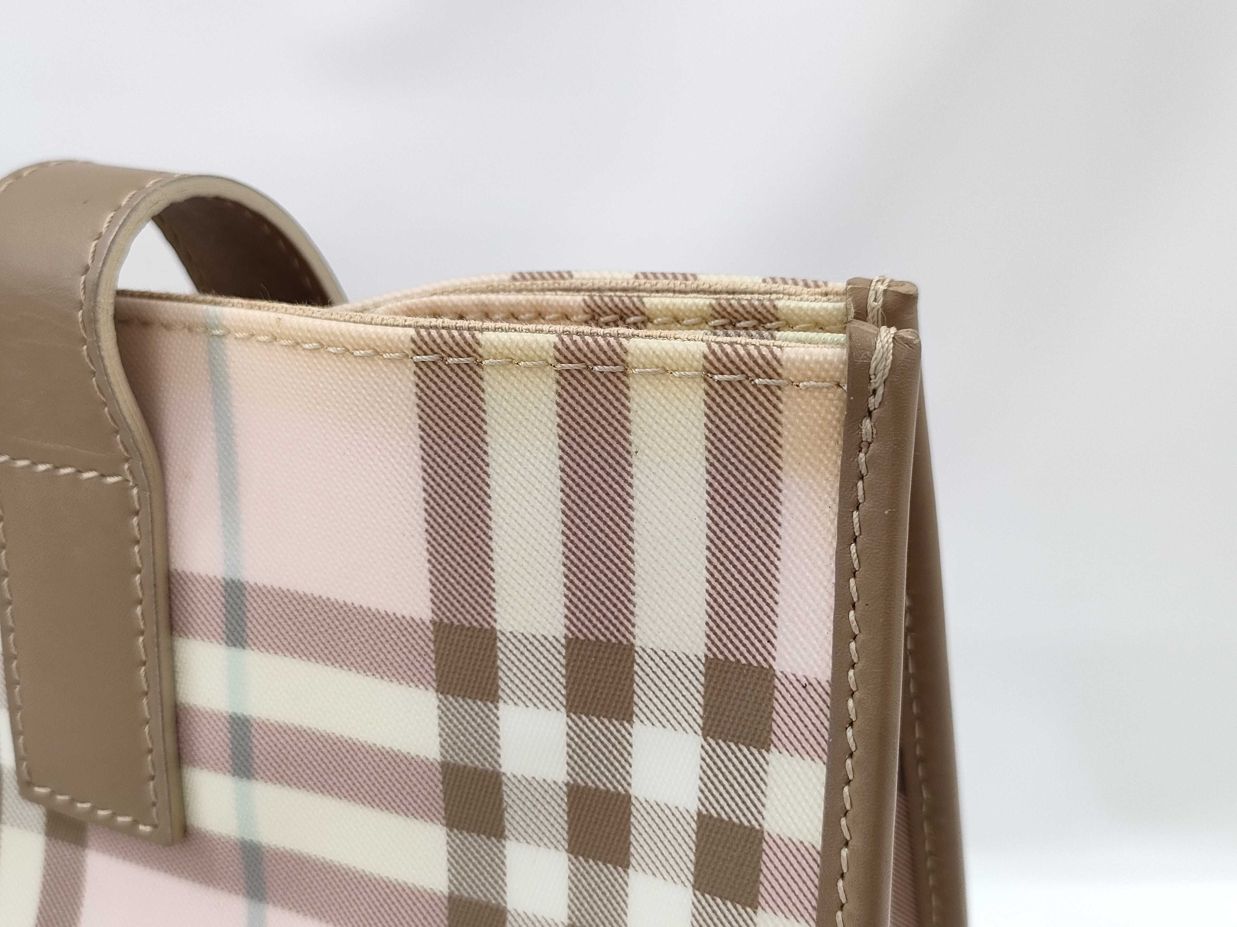 【水曜終了】(10220_0225)BURBERRY チェック トート トートバッグ