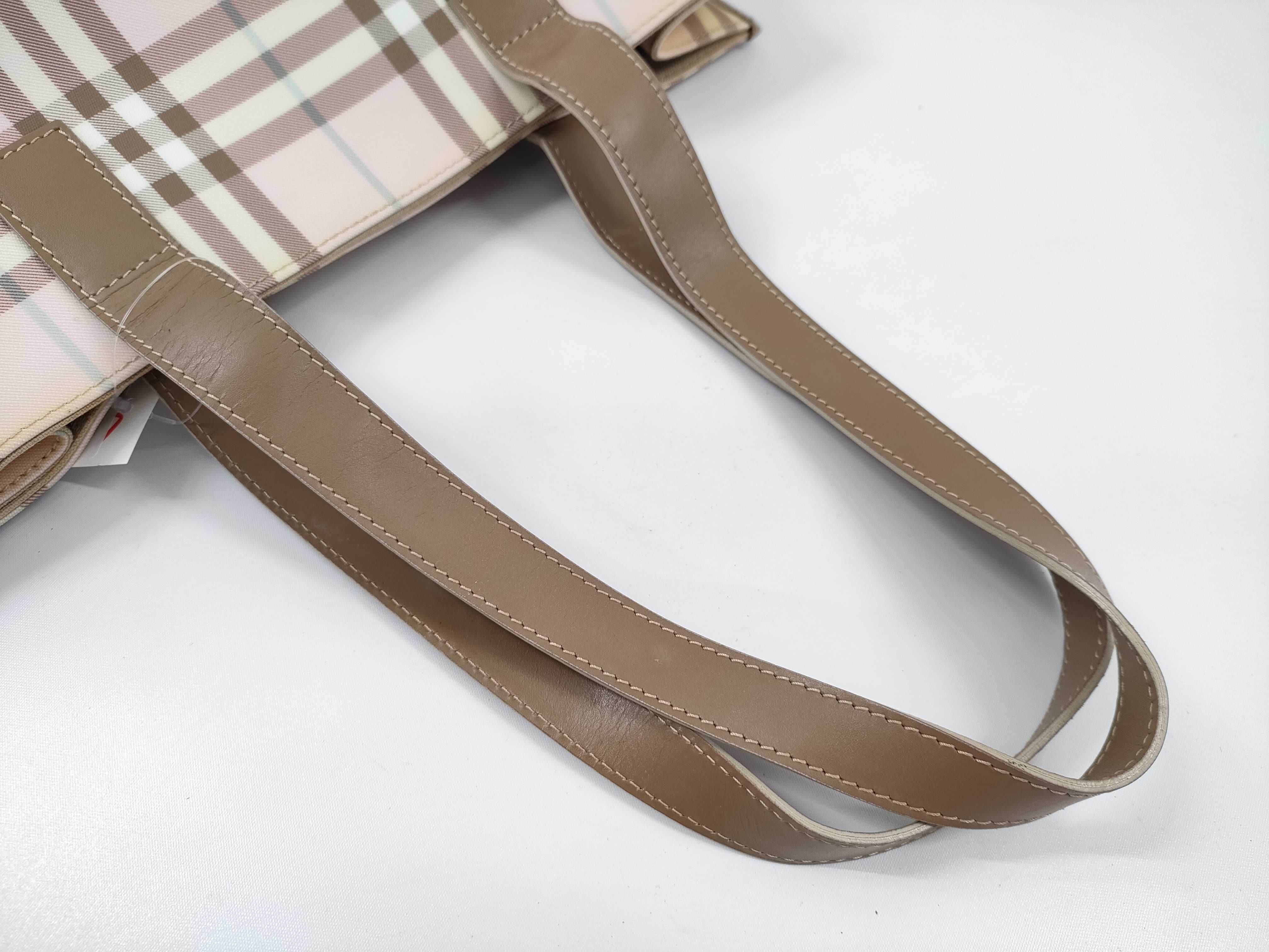 【水曜終了】(10220_0225)BURBERRY チェック トート トートバッグ