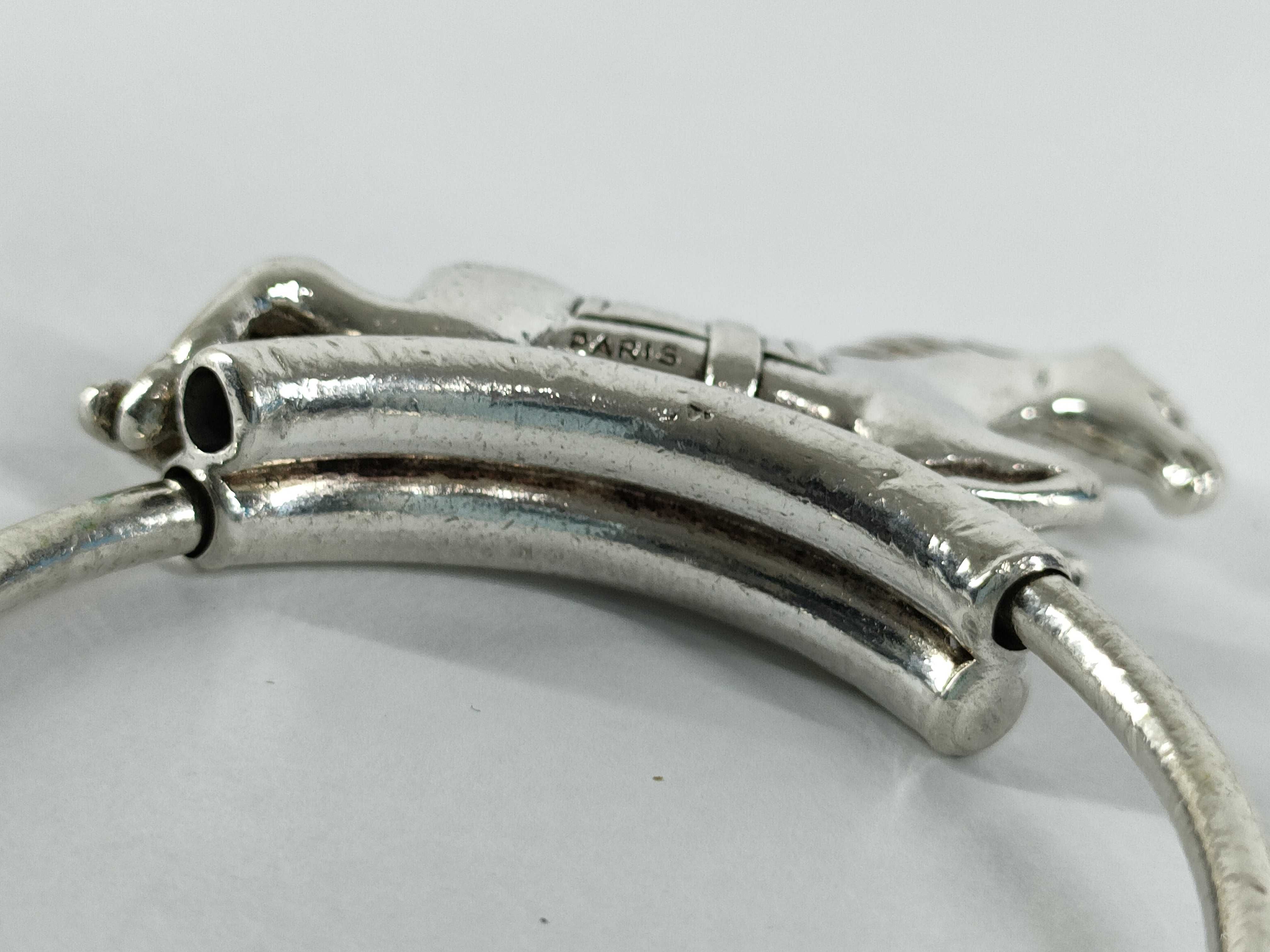 【水曜終了】(10706_0015)HERMES Hermes キーリング シルバー ホース 馬モチーフ キーケース・キーホルダー