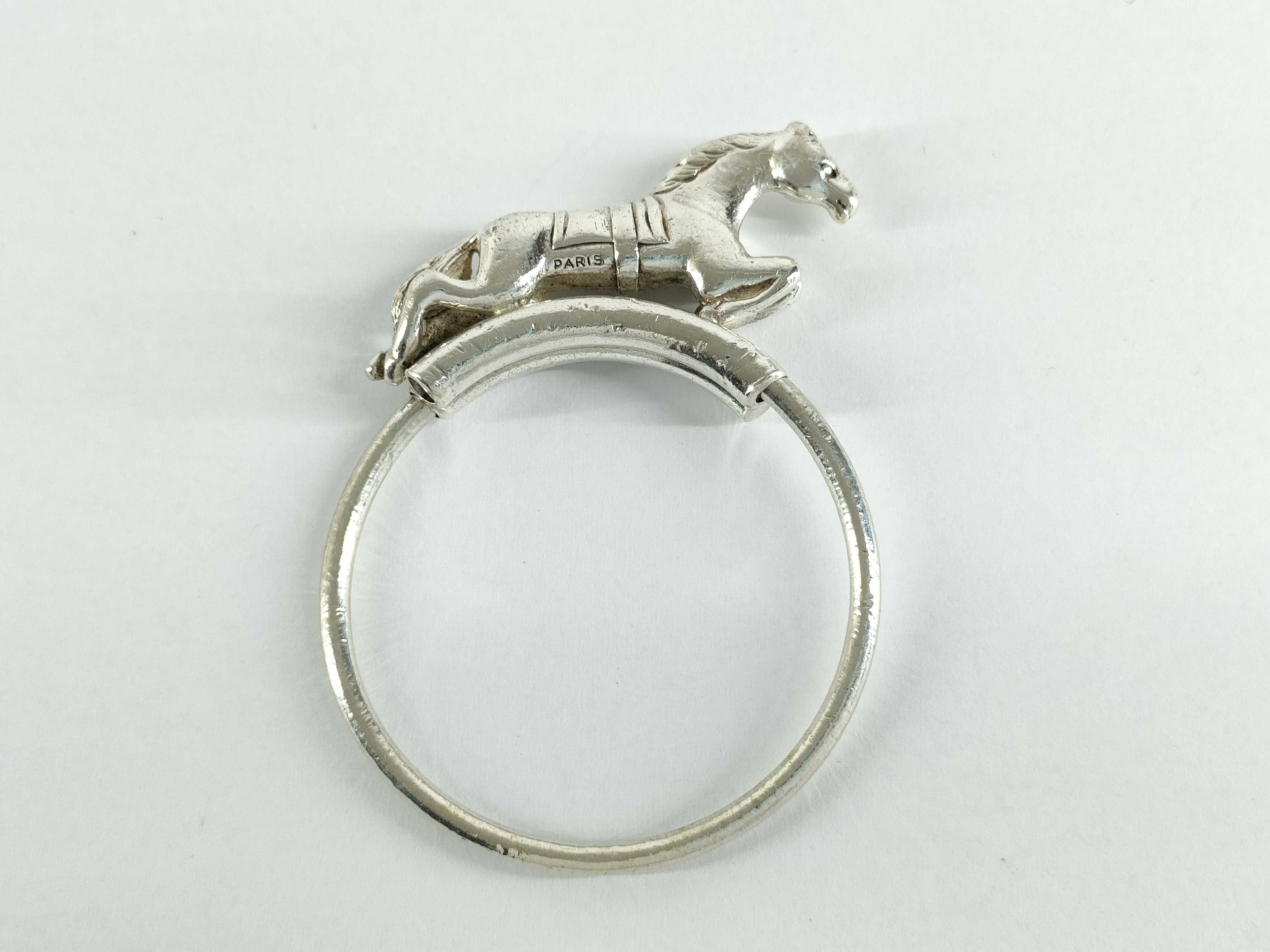 【水曜終了】(10706_0015)HERMES Hermes キーリング シルバー ホース 馬モチーフ キーケース・キーホルダー