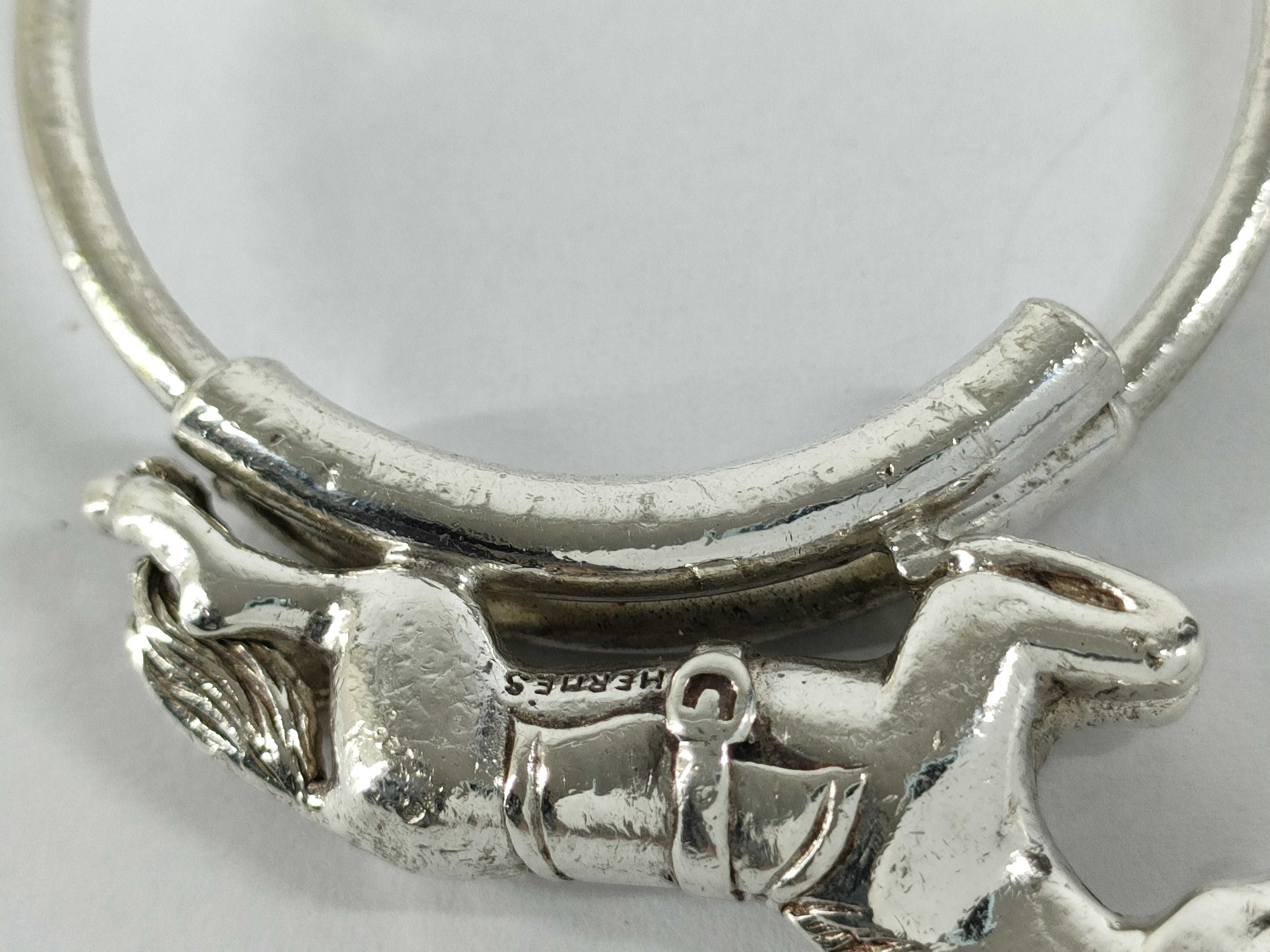 【水曜終了】(10706_0015)HERMES Hermes キーリング シルバー ホース 馬モチーフ キーケース・キーホルダー