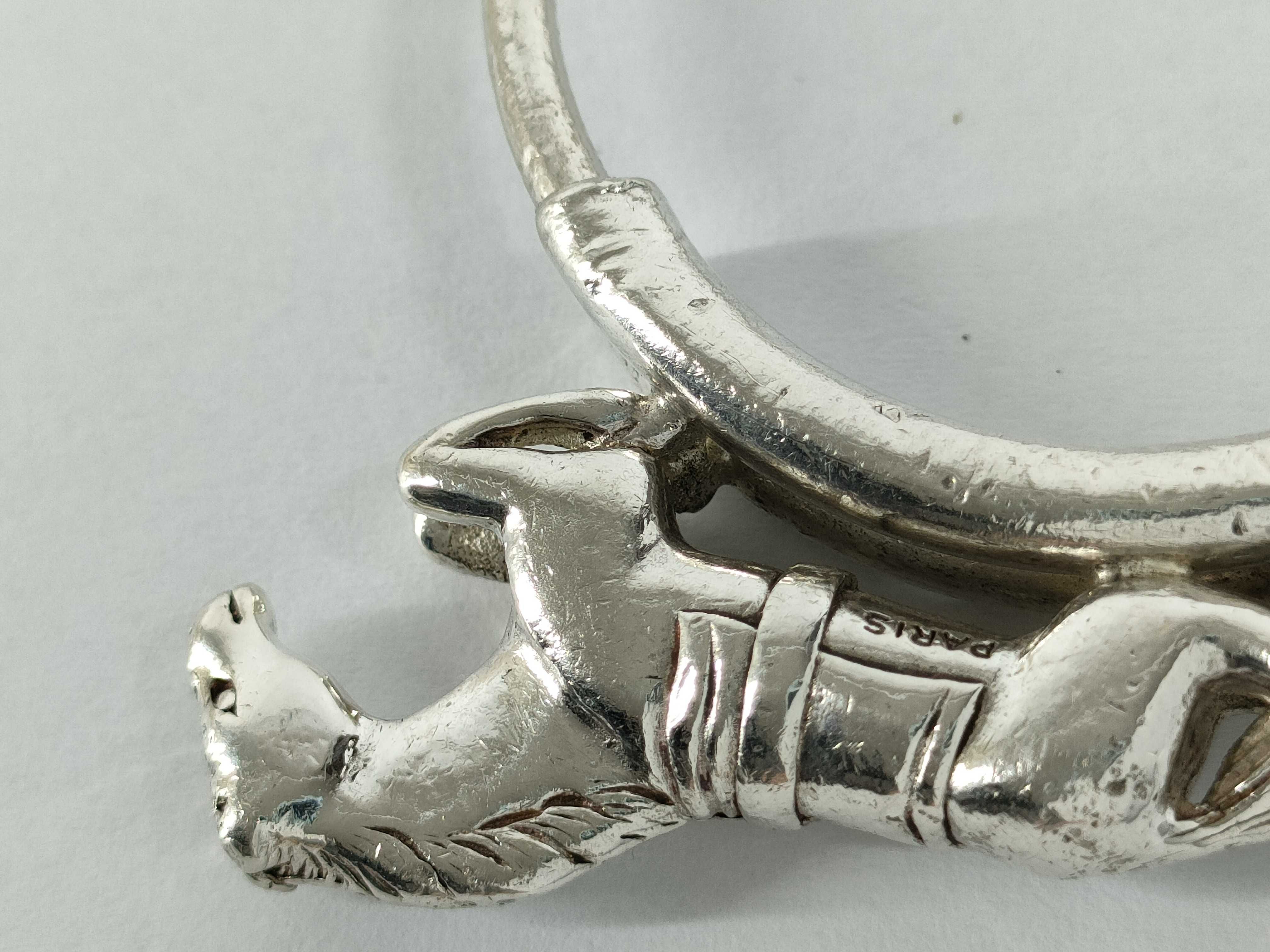 【水曜終了】(10706_0015)HERMES Hermes キーリング シルバー ホース 馬モチーフ キーケース・キーホルダー