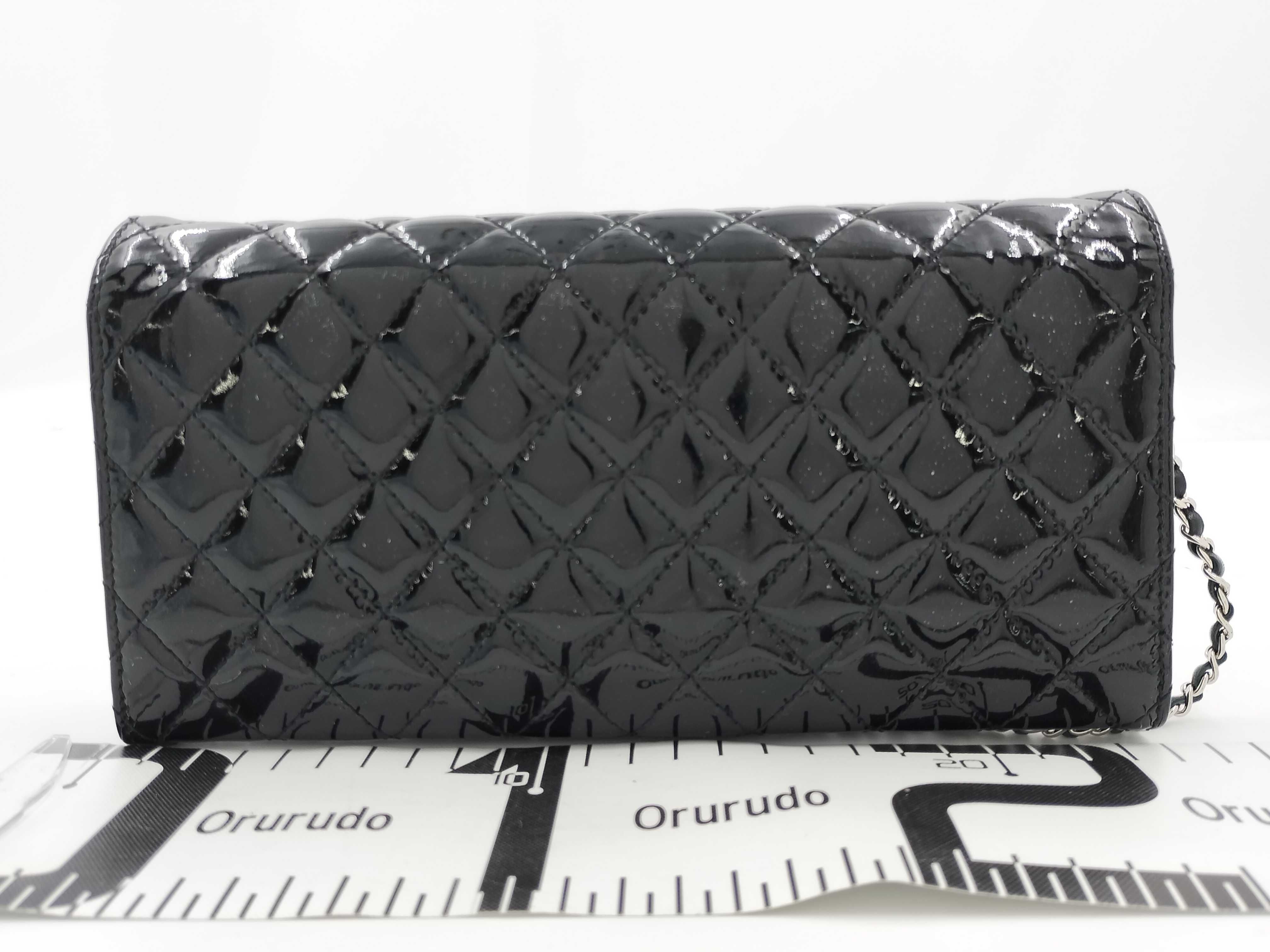 【水曜終了】(10217_0415)CHANEL マトラッセ マトラッセ パテントレザー チェーンウォレット ショルダーバッ ショルダーバッグ
