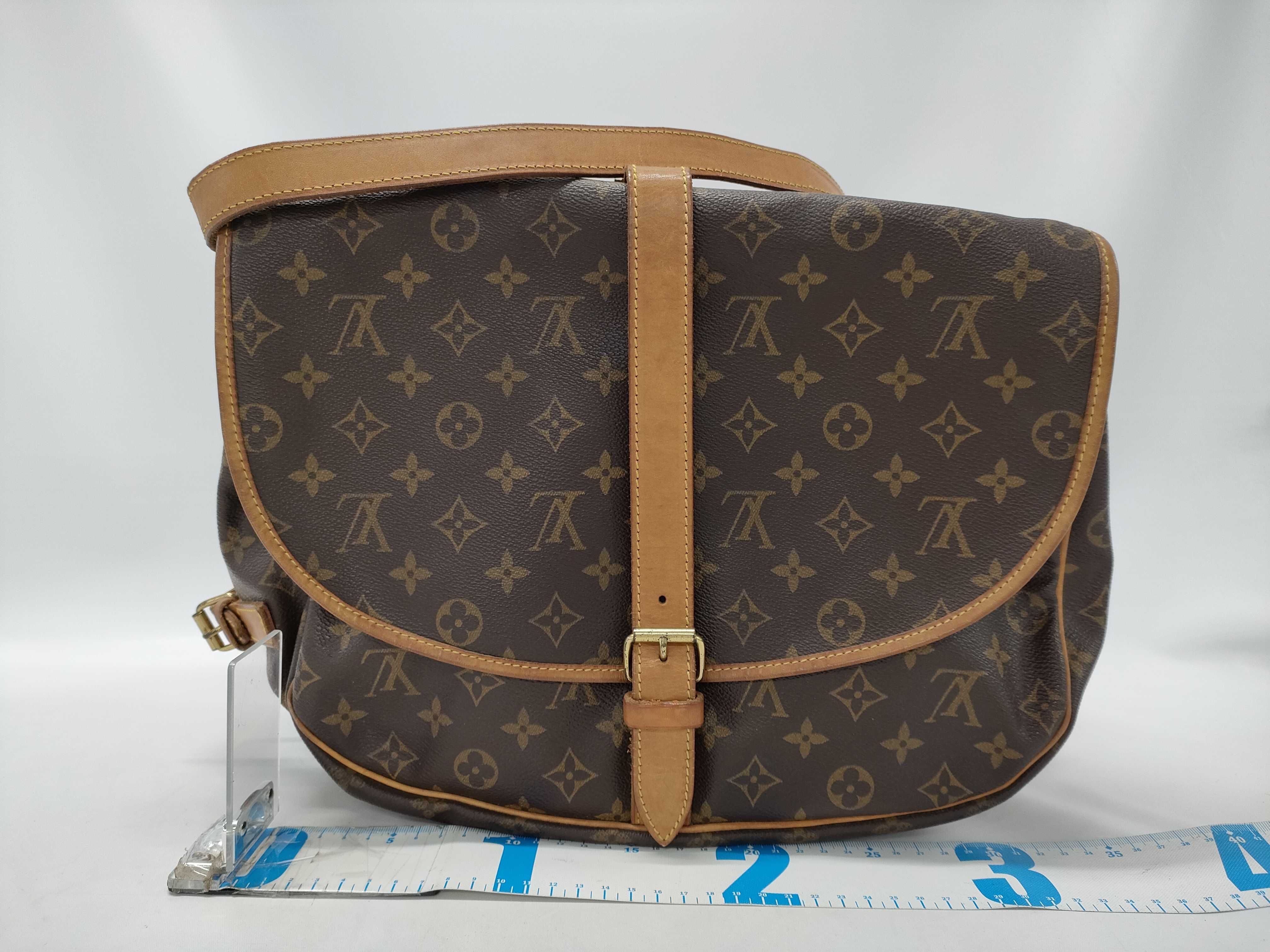 【水曜終了】(10229_0213)LOUIS VUITTON モノグラム M42256 ソミュール30 ショルダーバッグ