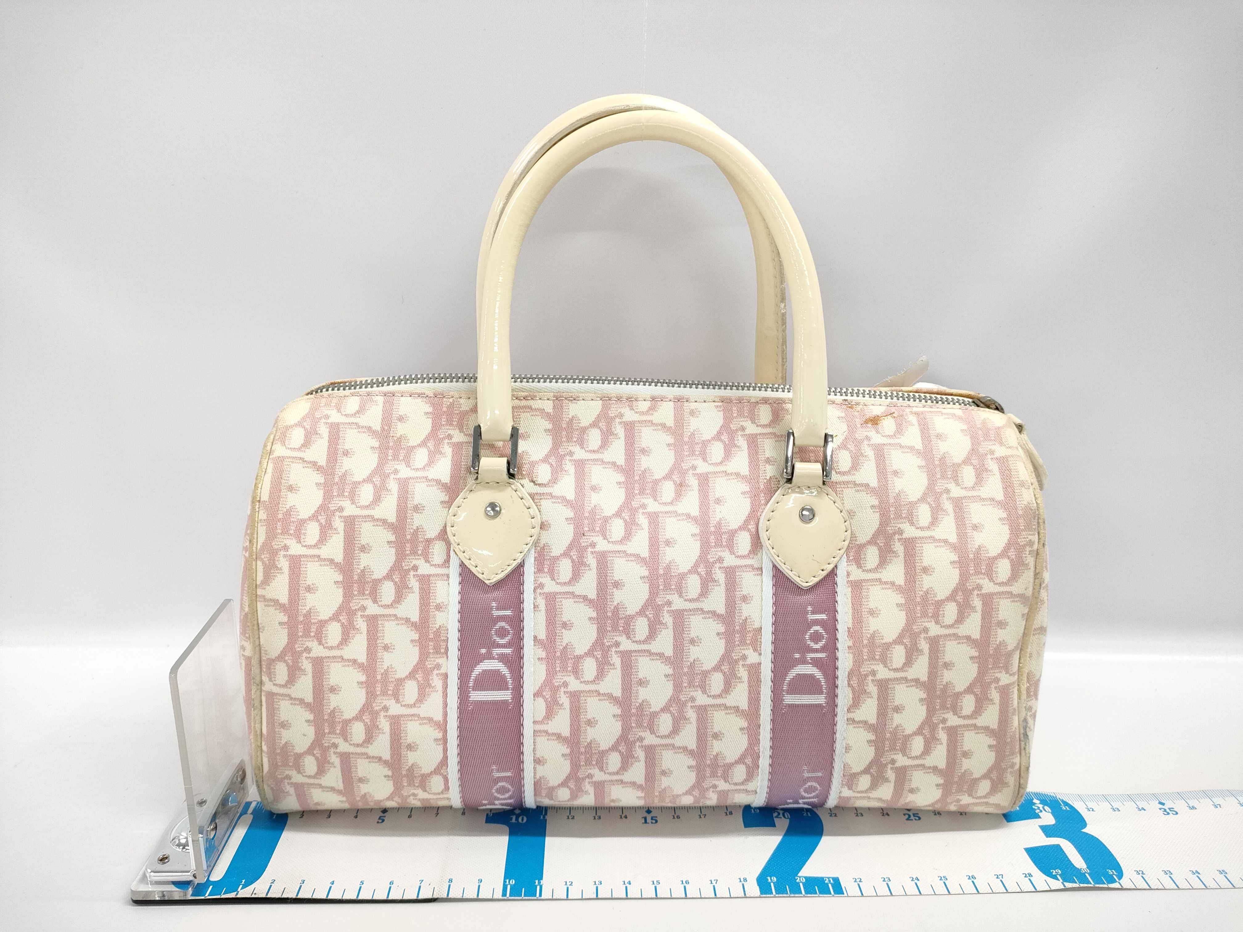【水曜終了】(10220_0510)Dior トロッター ハンドバッグ