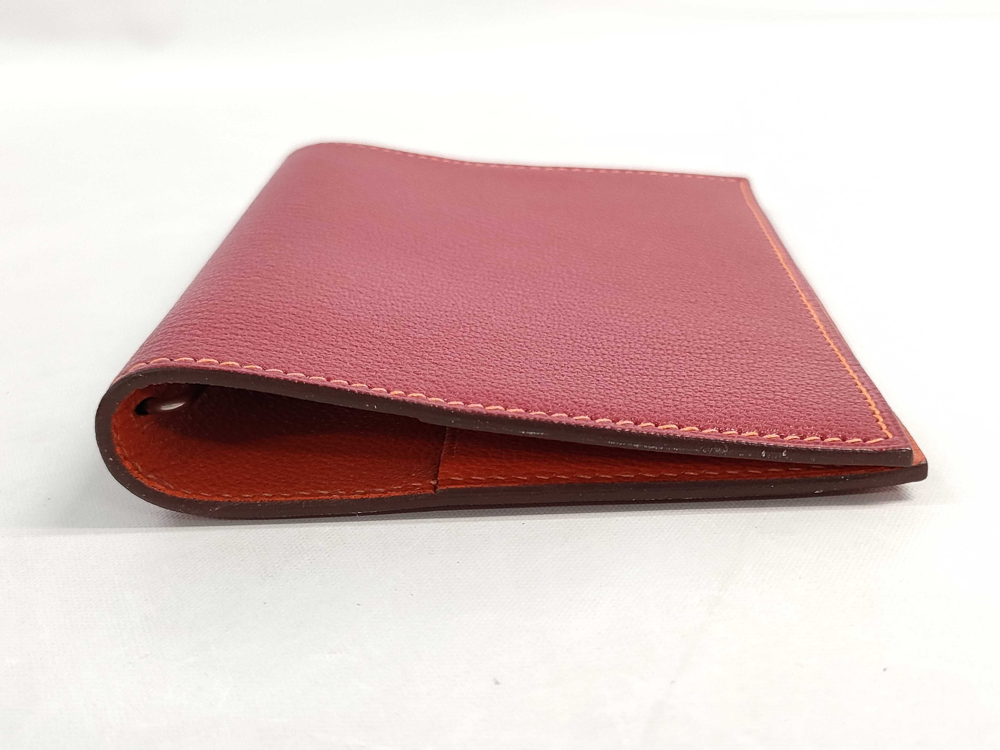 【水曜終了】(10216_0099)HERMES アジェンダ □F バイカラー 手帳カバー