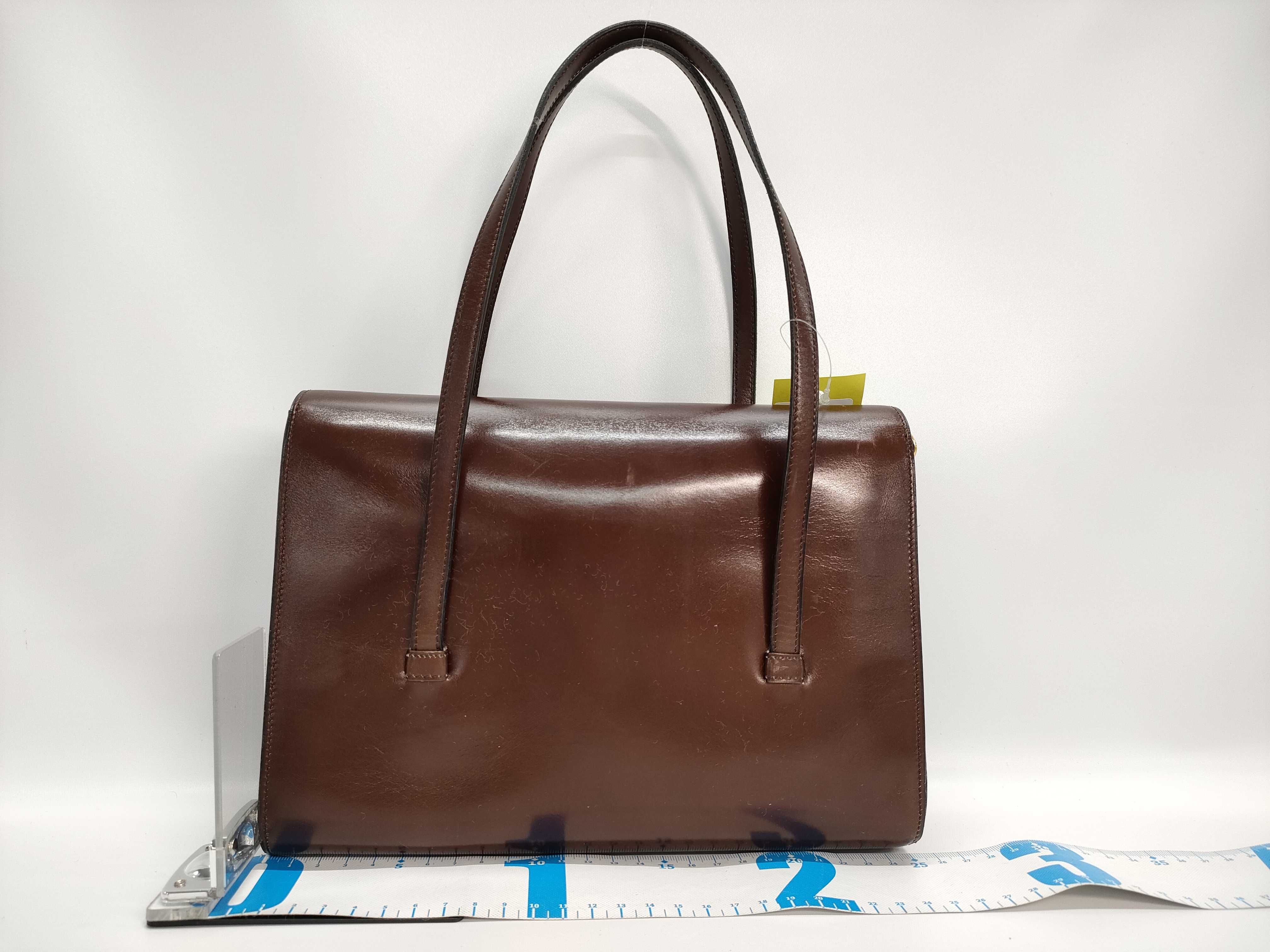 【水曜終了】(10220_0493)Dior レザー プッシュロック ハンドバッグ ハンドバッグ
