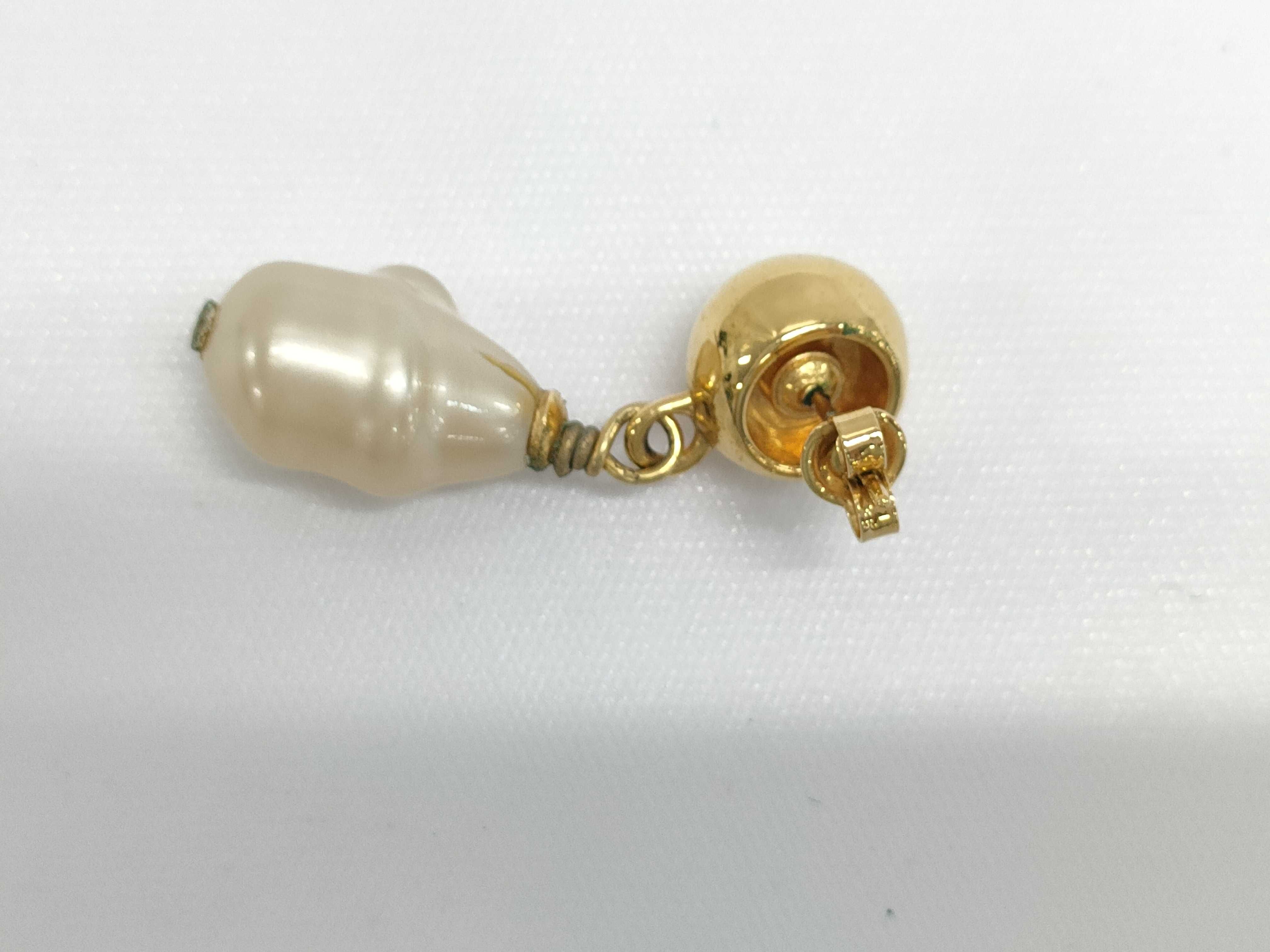 【水曜終了】(10228_0081)CHANEL パール ドロップ ピアス ピアス