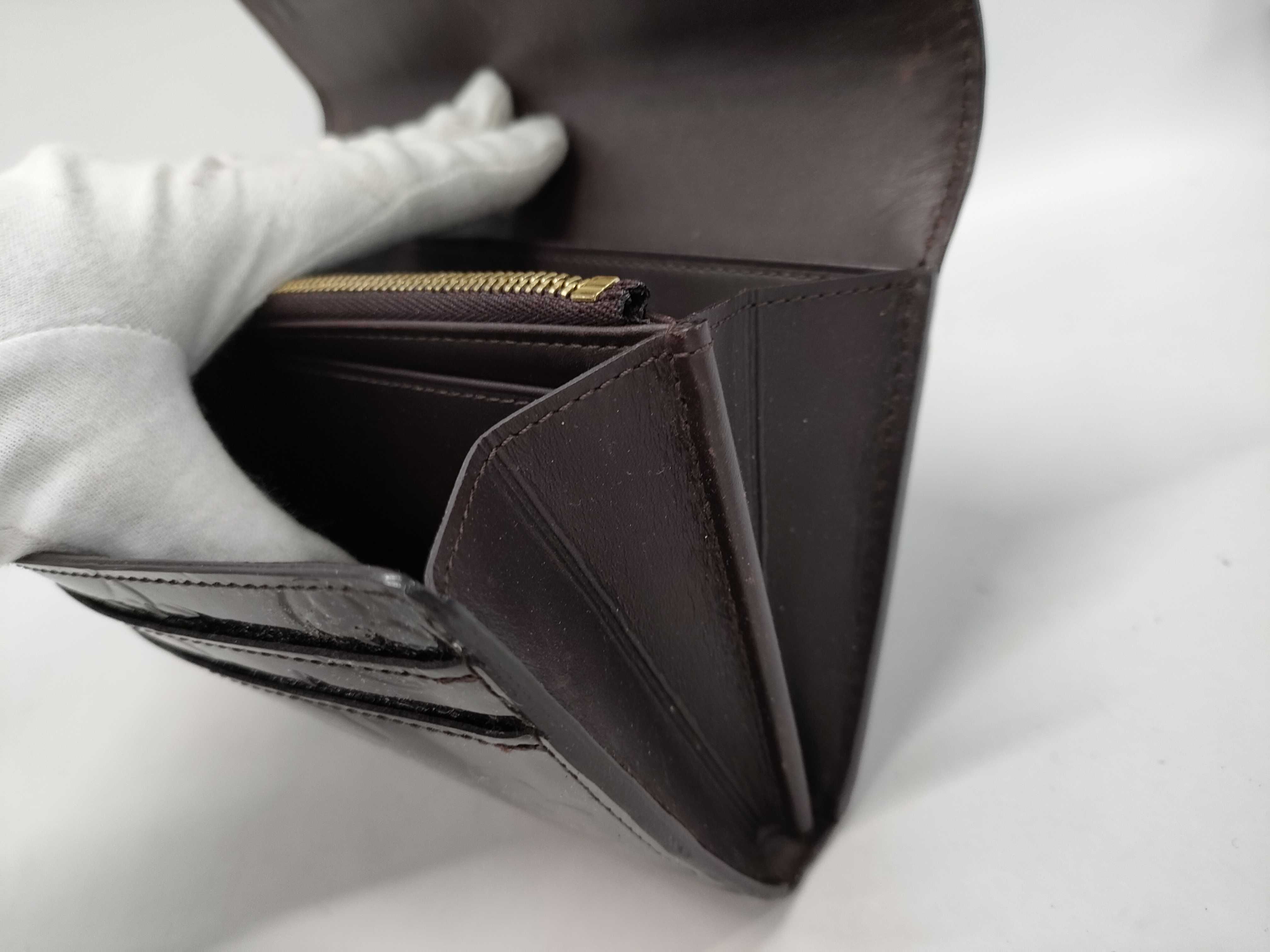 【水曜終了】(10229_0323)LOUIS VUITTON ヴェルニ ポルトフォイユサラ ネーム入り 財布