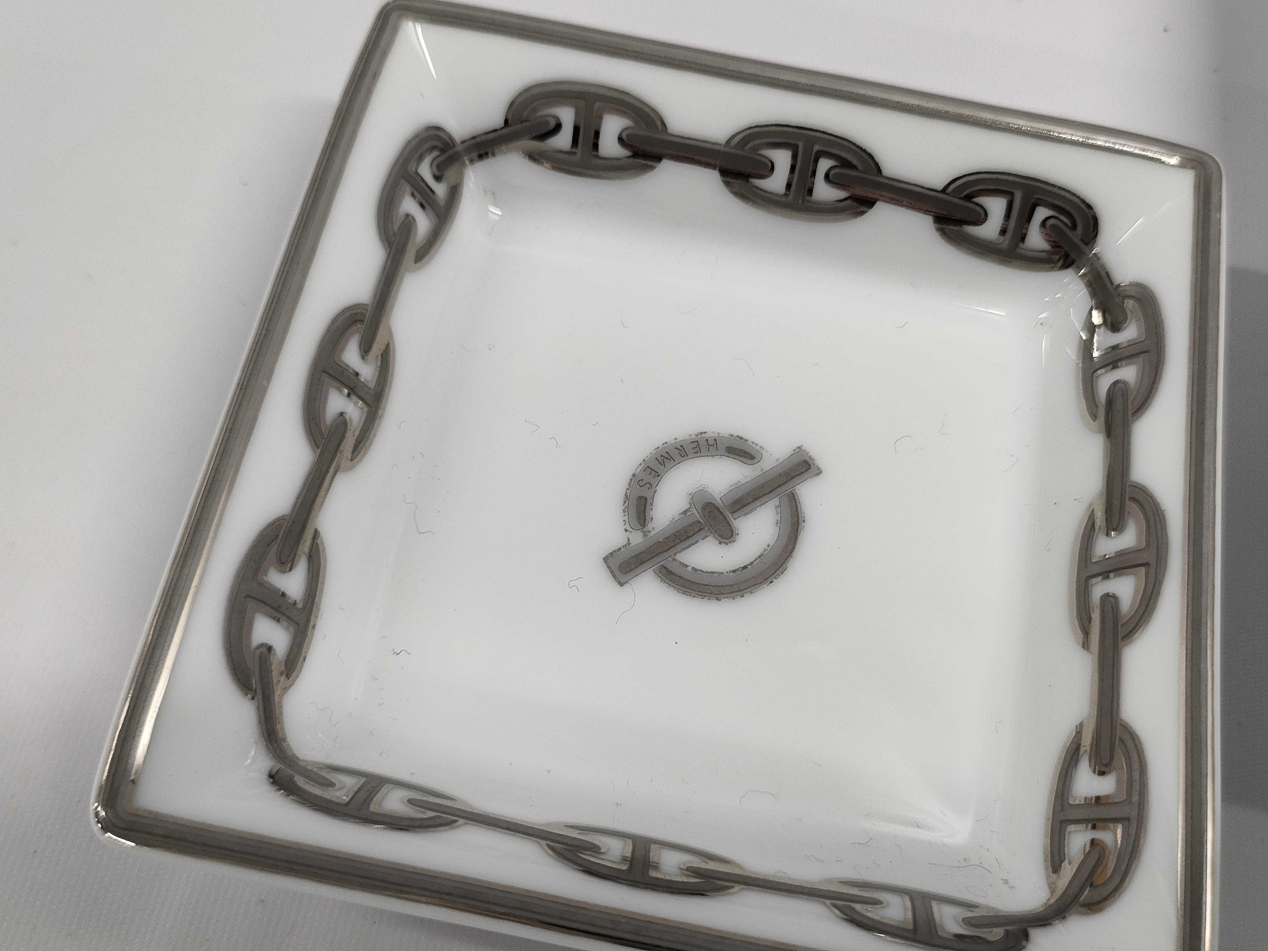 【水曜終了】(10223_0104)▼HERMES プレート/シェーヌダンクル柄・非売品2点 その他小物