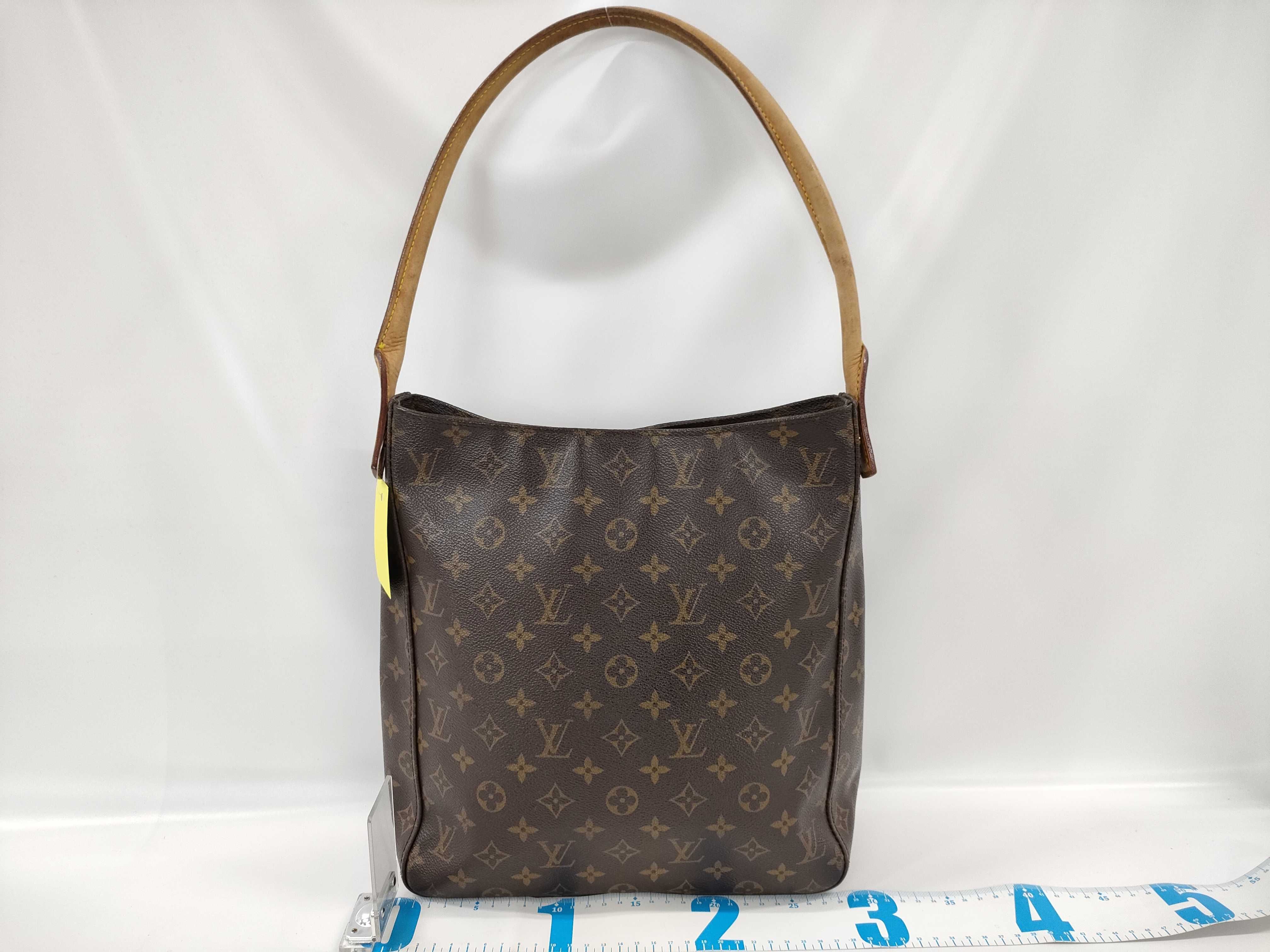 【水曜終了】(10229_0432)LOUIS VUITTON モノグラム M51146 ルーピングMM トートバッグ
