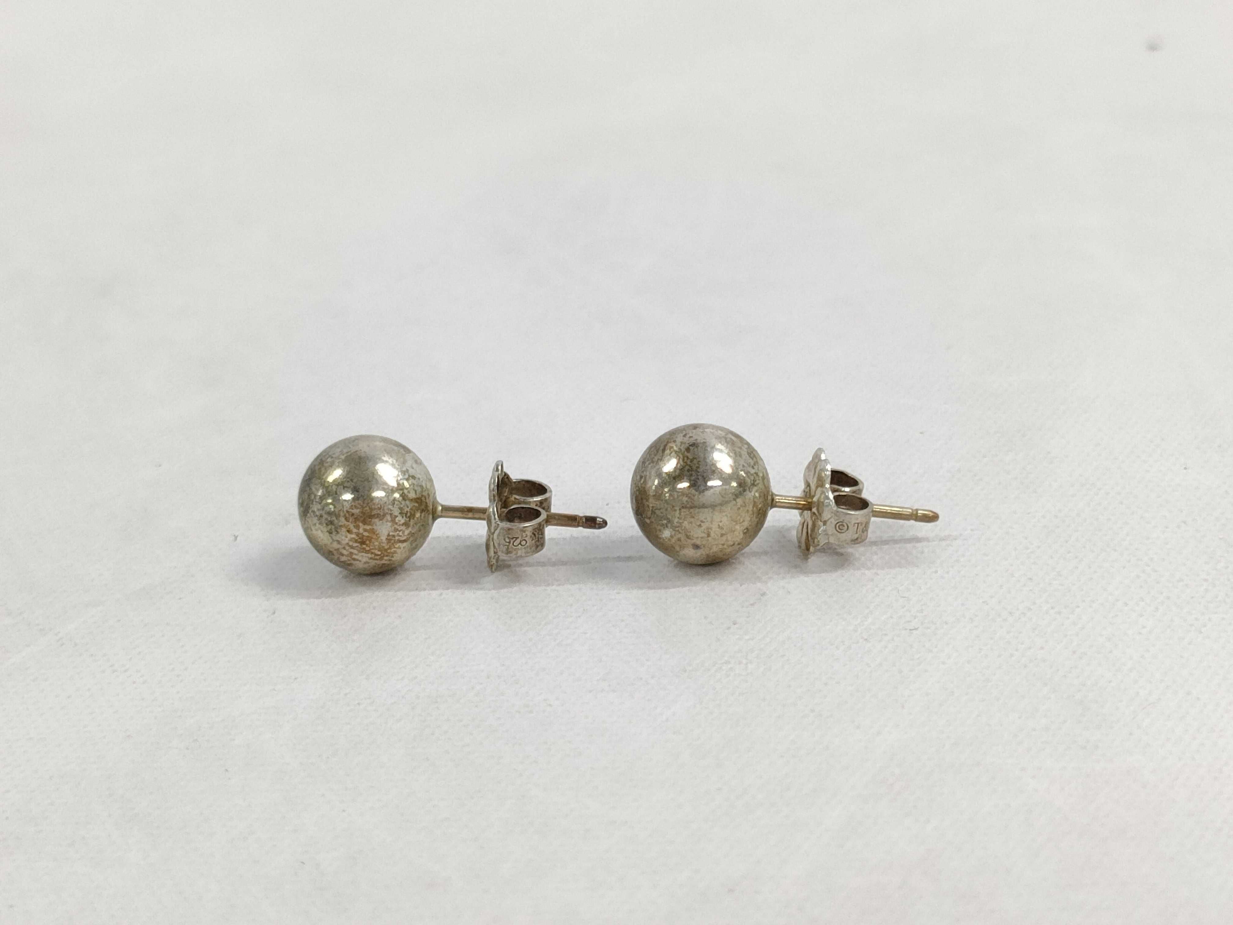 【水曜終了】(10221_0479)Tiffany&Co. ボール 925 ピアス ピアス